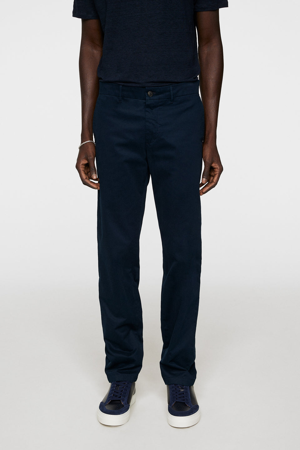 Ched Cloud Satin Pants / JL Navy