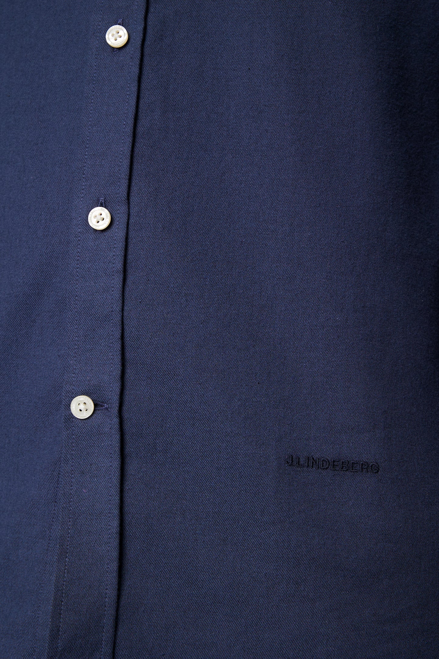 Light Flannel Slim Shirt in JL Navy by J.Lindeberg