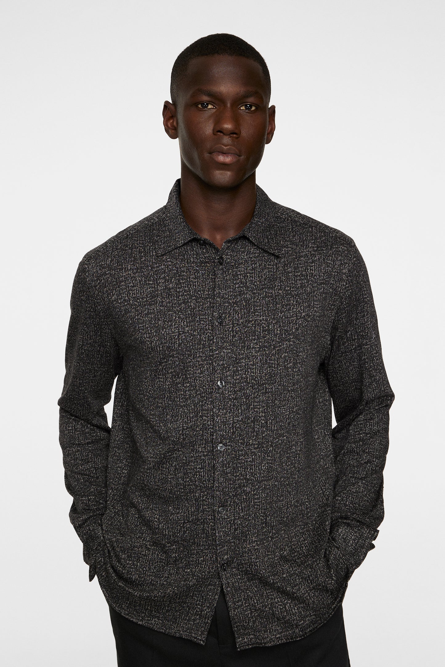 Marlon Jersey Shirt in Night Owl by J.Lindeberg