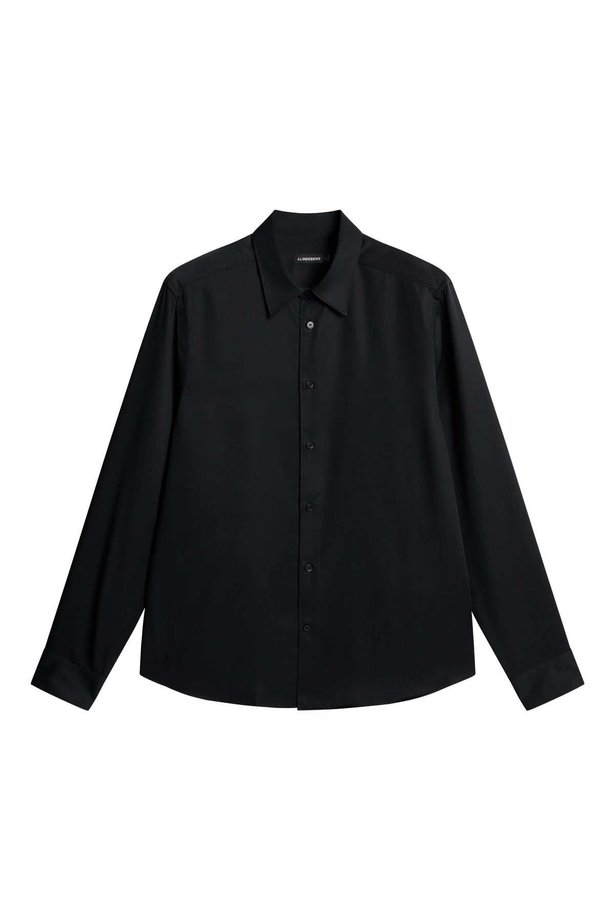 Slim LS Comfort Tencel Shirt in Black by J.Lindeberg