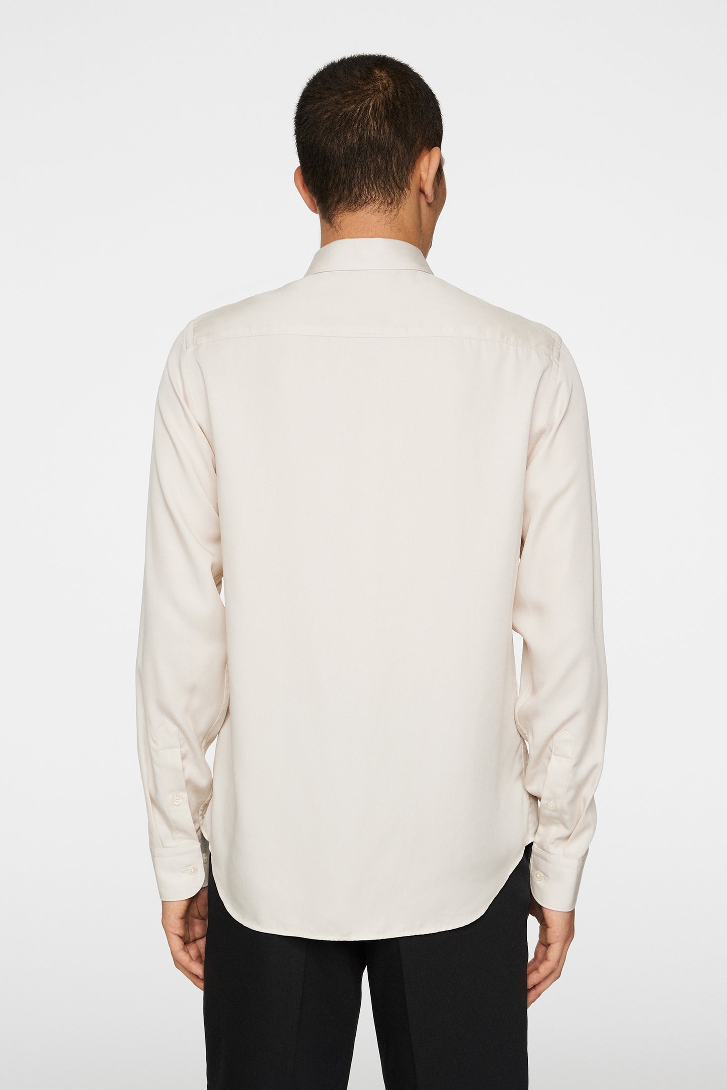 Slim LS Comfort Tencel Shirt in Moonbeam by J.Lindeberg