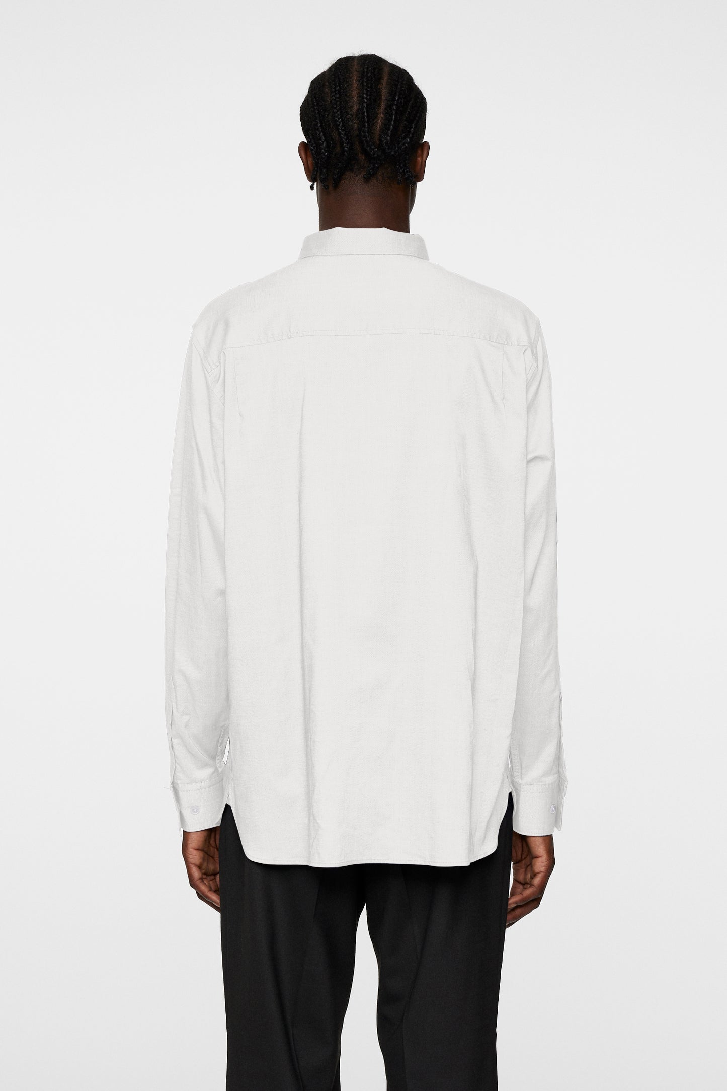 Reg Stretch Oxf Shirt in White by J.Lindeberg