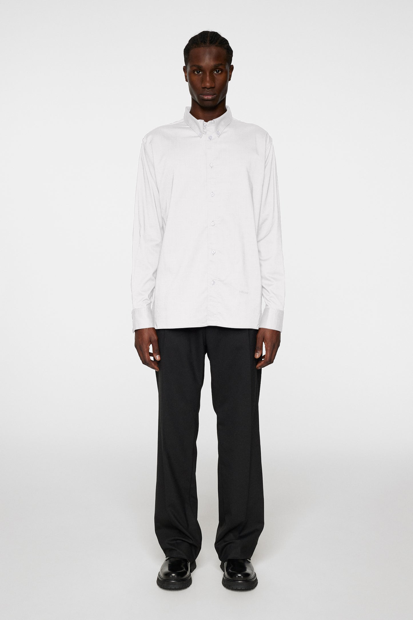Reg Stretch Oxf Shirt in White by J.Lindeberg