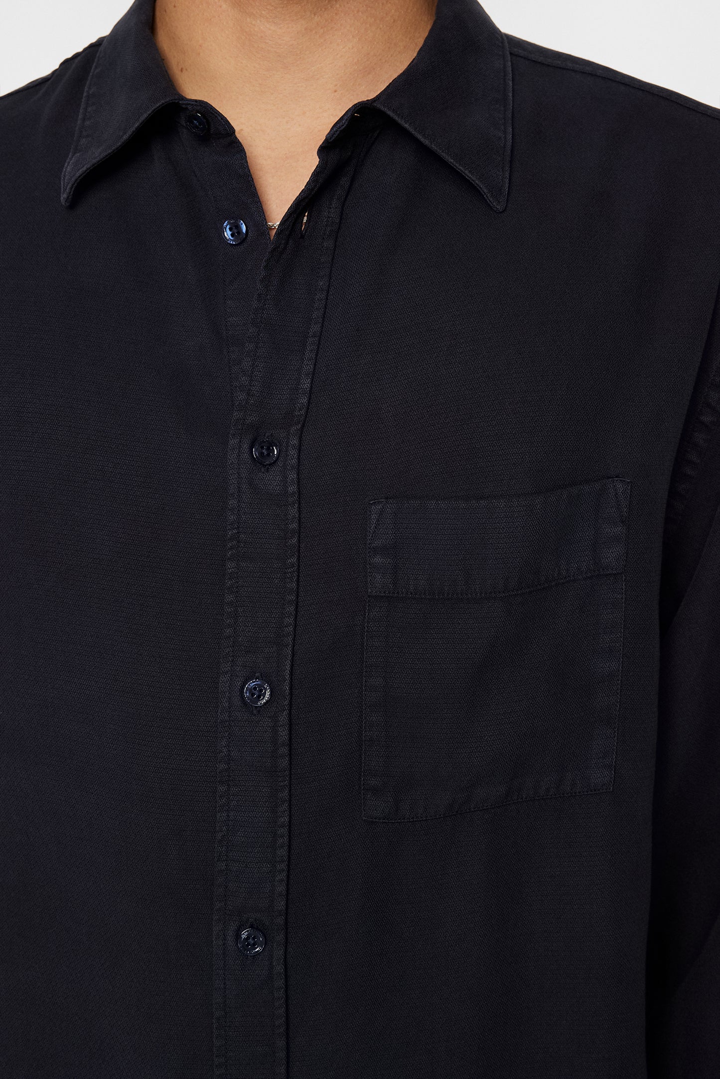 Reg Struct GMD Tencel Shirt in JL Navy by J.Lindeberg