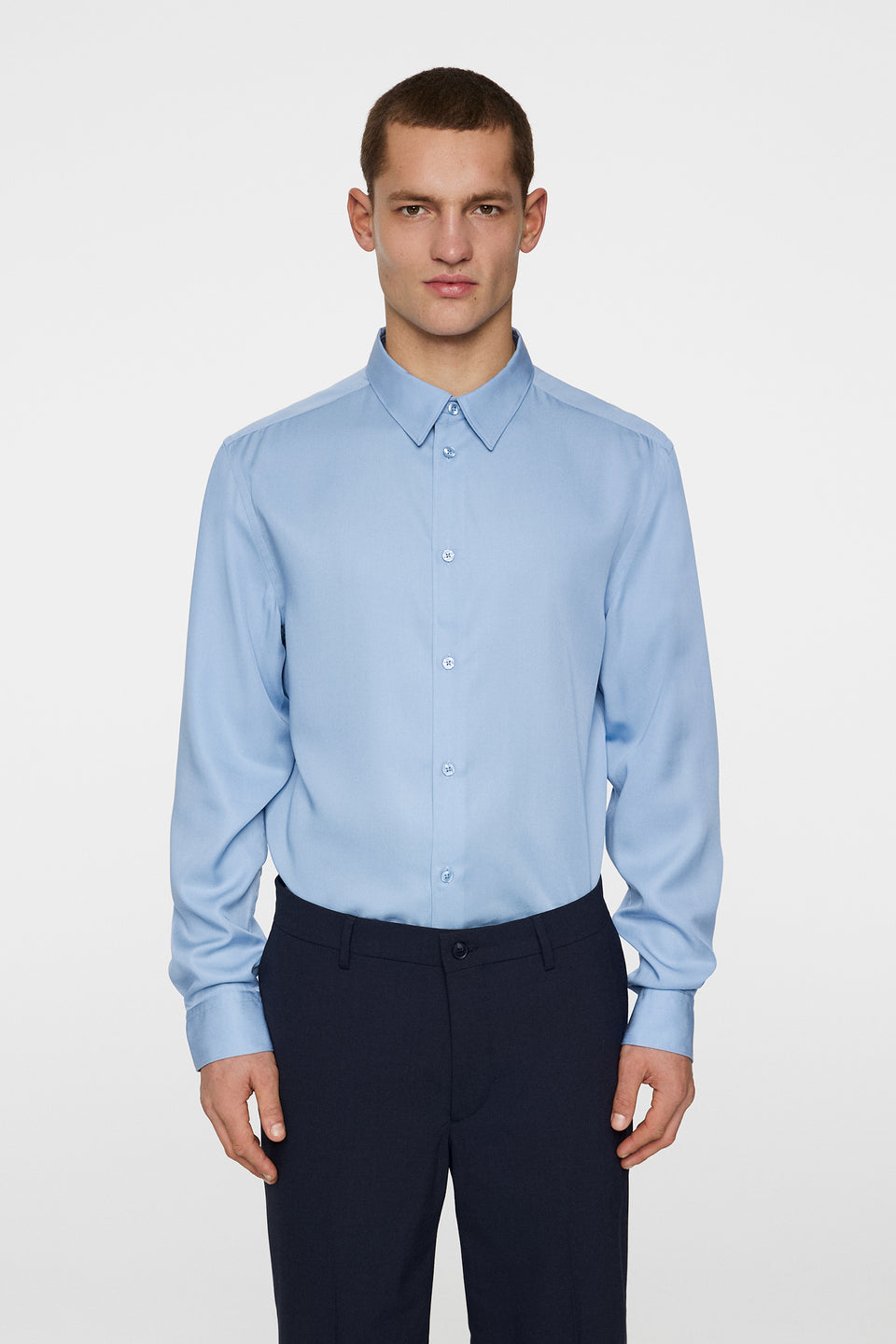 Slim LS Comfort Tencel Shirt / Rain Washed