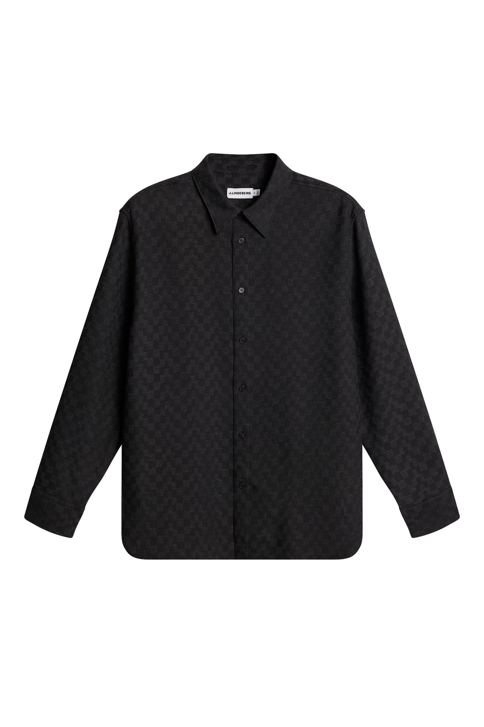 Reg LS Jacquard Shirt / Asphalt