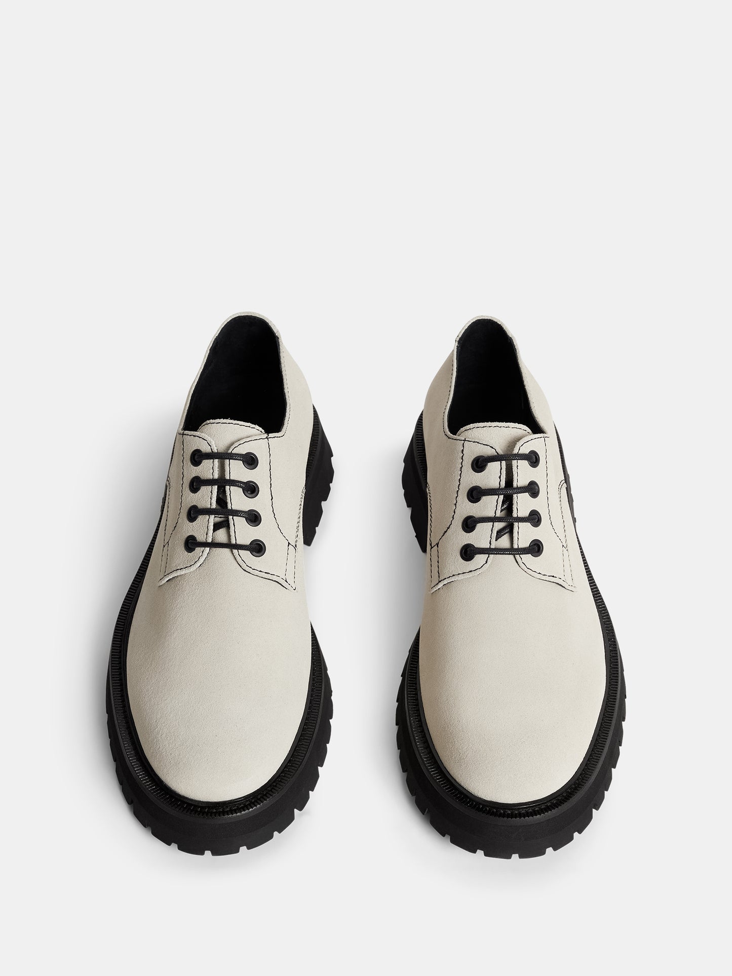 Derby Suede Shoe in Moonbeam by J.Lindeberg