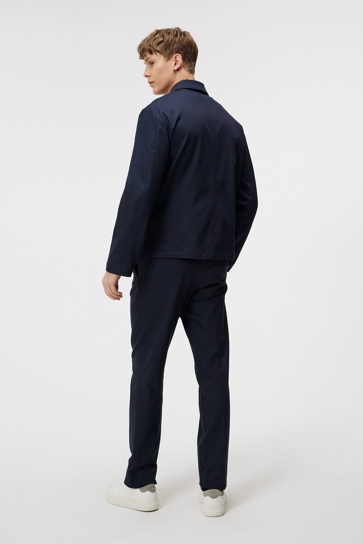 Julius Cotton Twill Overshirt in JL Navy by J.Lindeberg