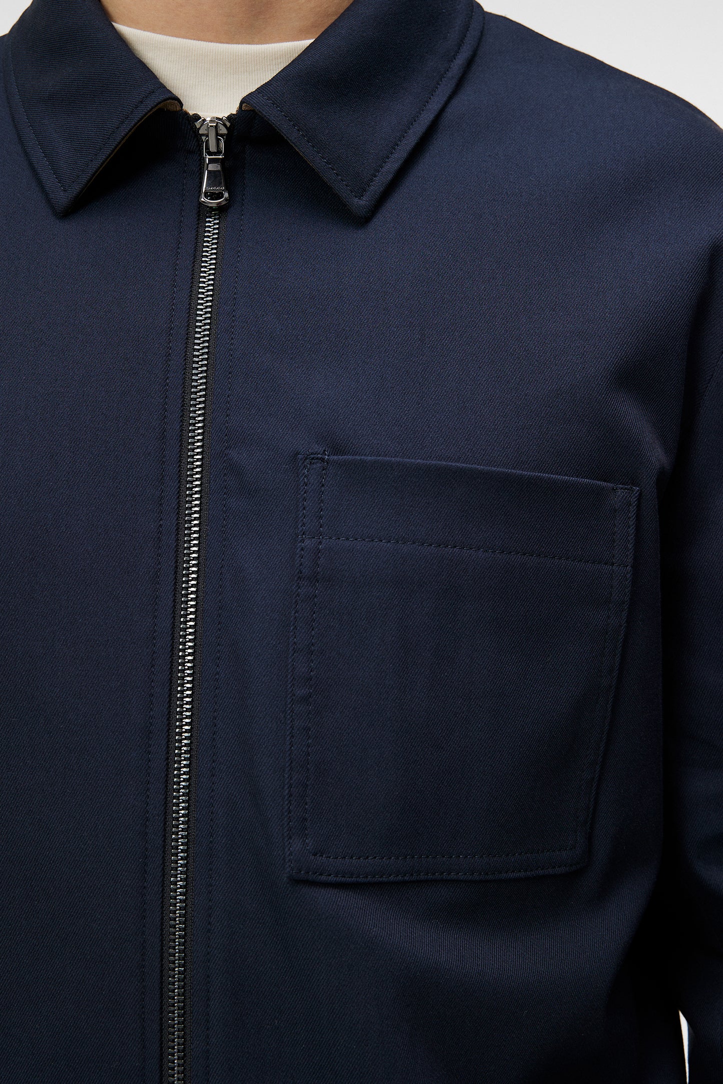 Julius Cotton Twill Overshirt in JL Navy by J.Lindeberg