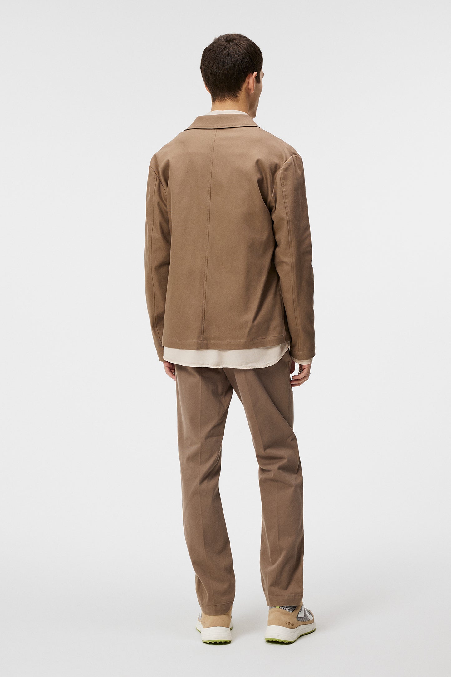Julius Cotton Twill Overshirt in Walnut by J.Lindeberg