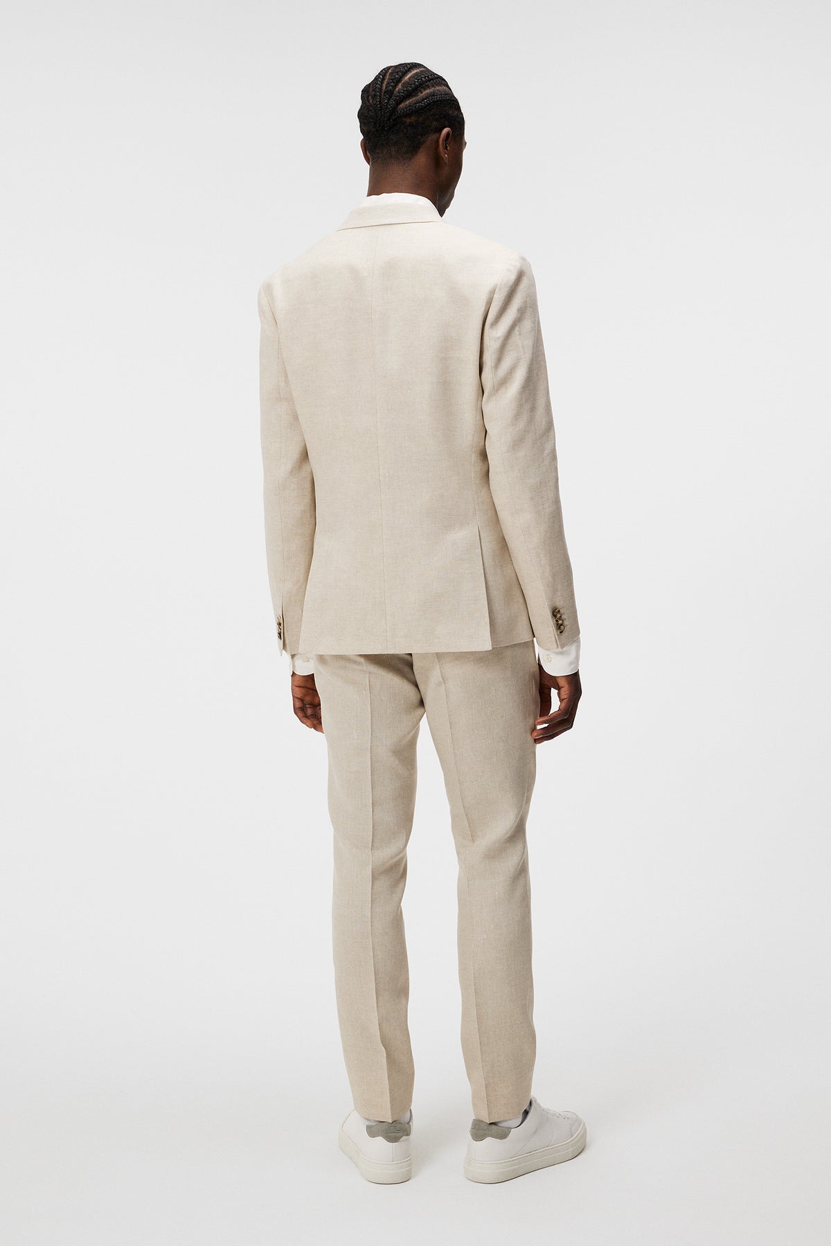 Hopper U Super Linen Blazer in Moonbeam by J.Lindeberg