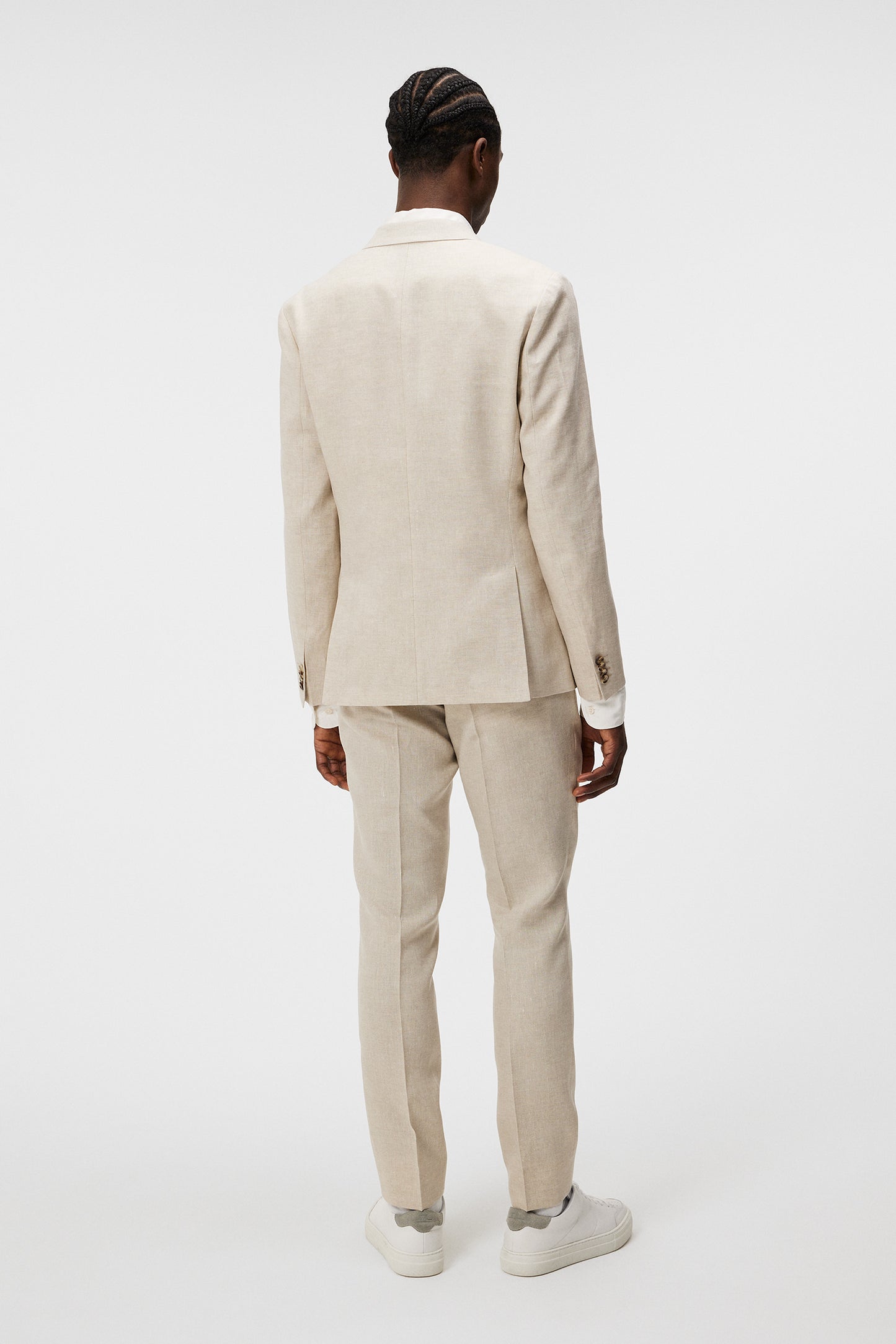 Hopper U Super Linen Blazer in Moonbeam by J.Lindeberg