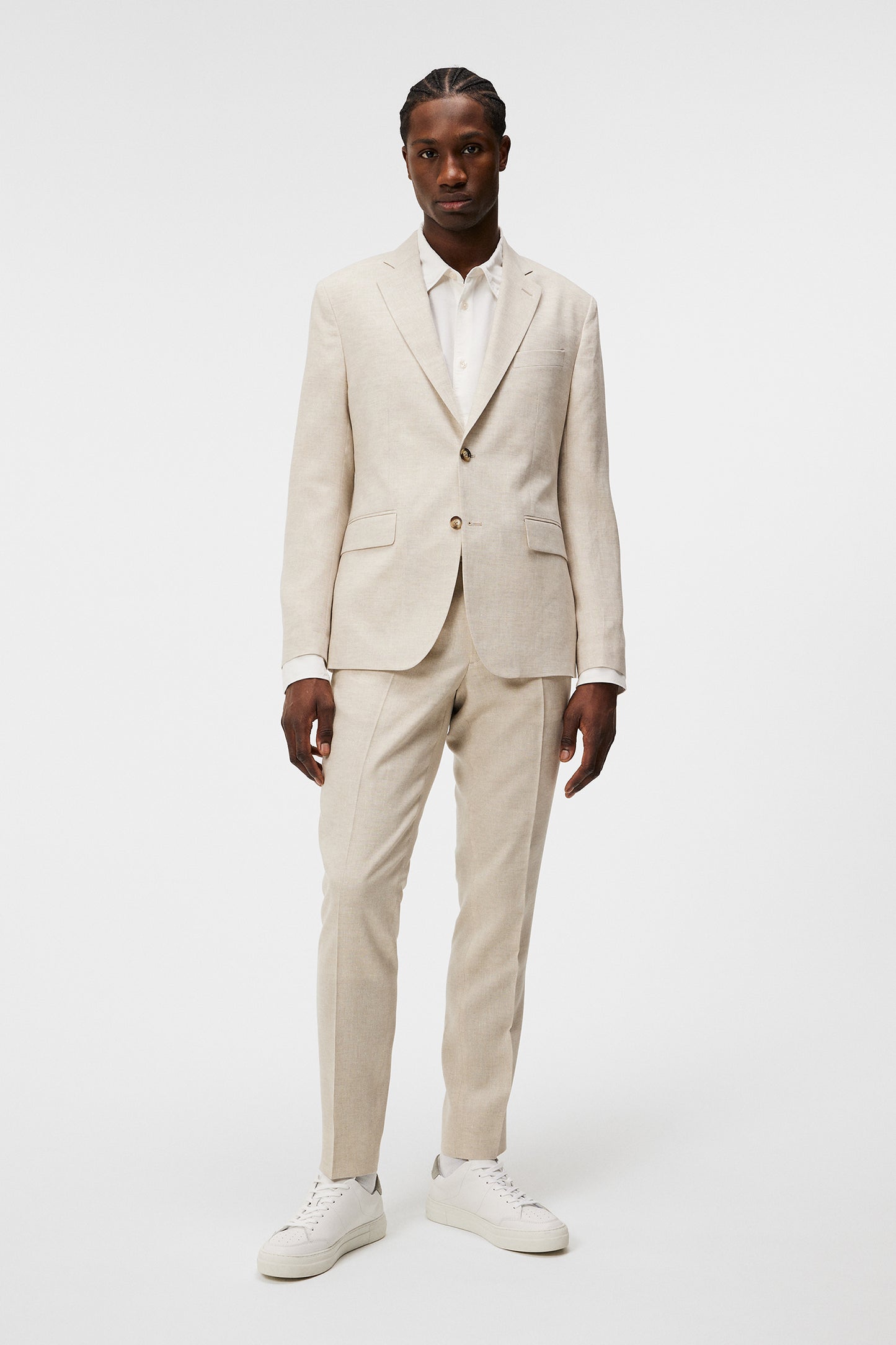 Hopper U Super Linen Blazer in Moonbeam by J.Lindeberg