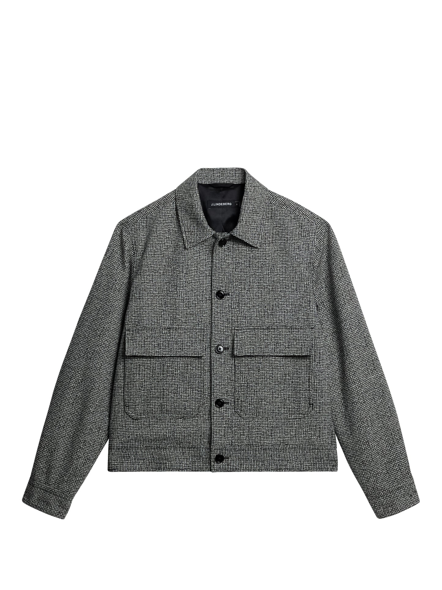Housten 2 Tone Overshirt in Black by J.Lindeberg