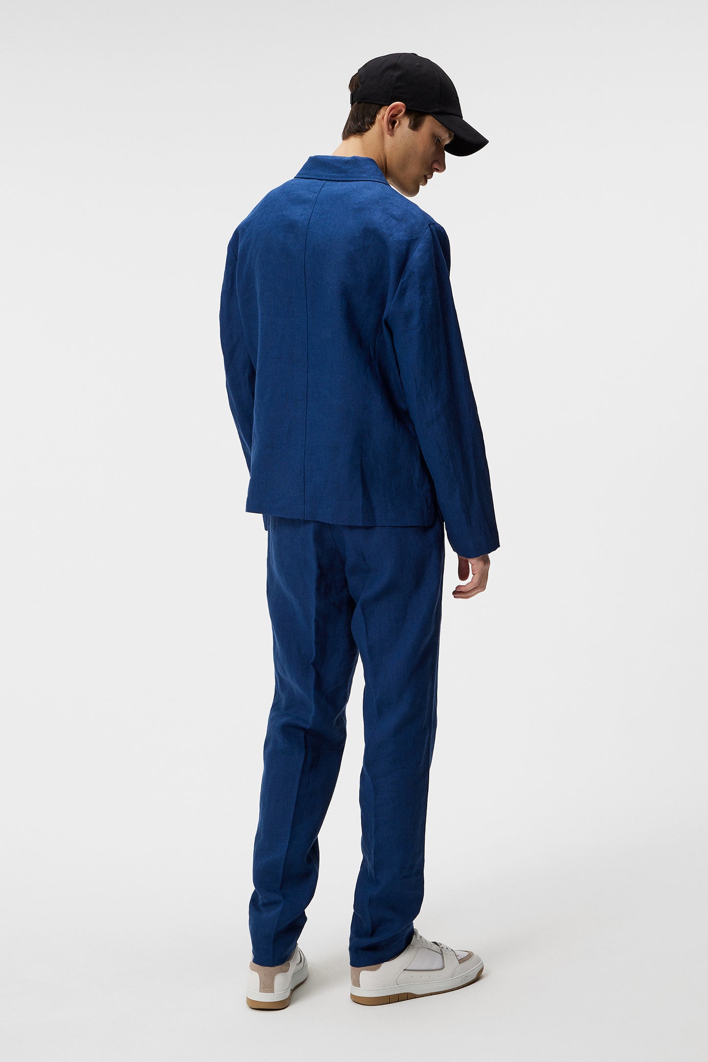 Julius Linen Overshirt in Estate Blue by J.Lindeberg