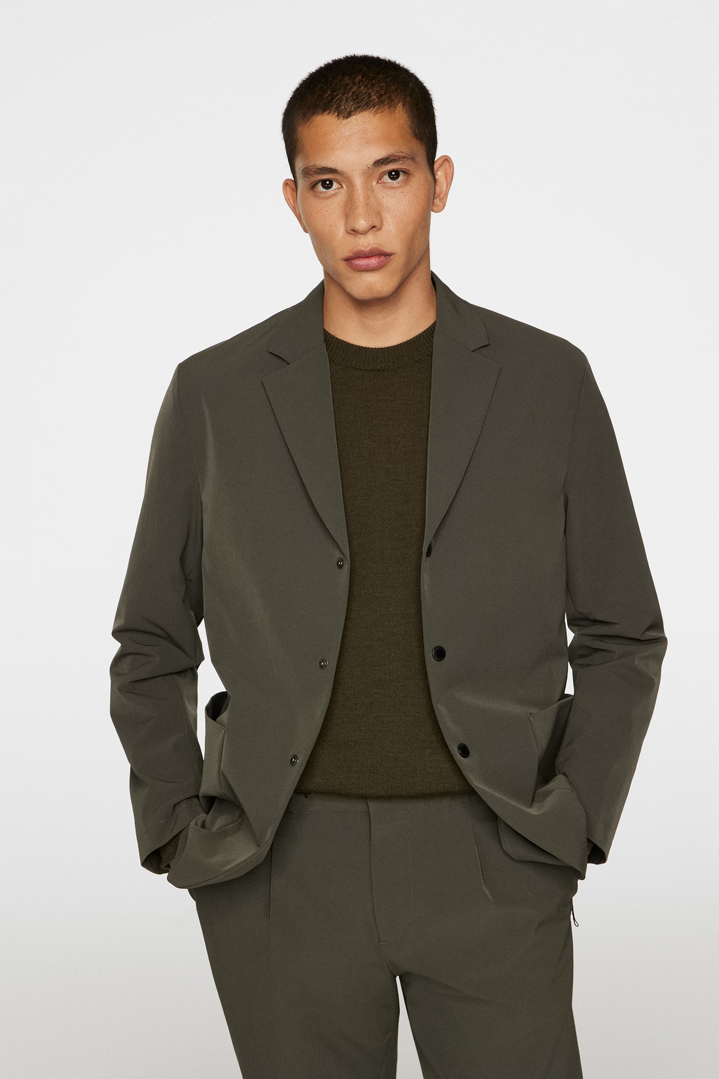Barry Tech Blazer in Forest Green by J.Lindeberg