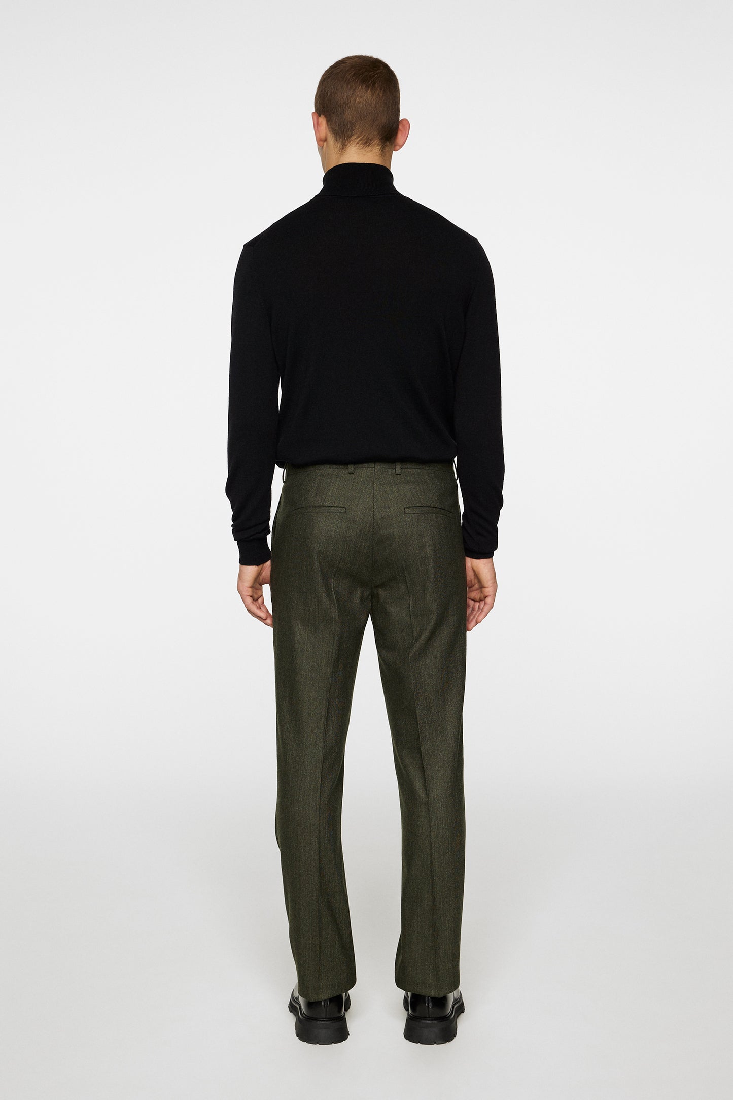 Lois Cash Stretch Flannel in Forest Green by J.Lindeberg
