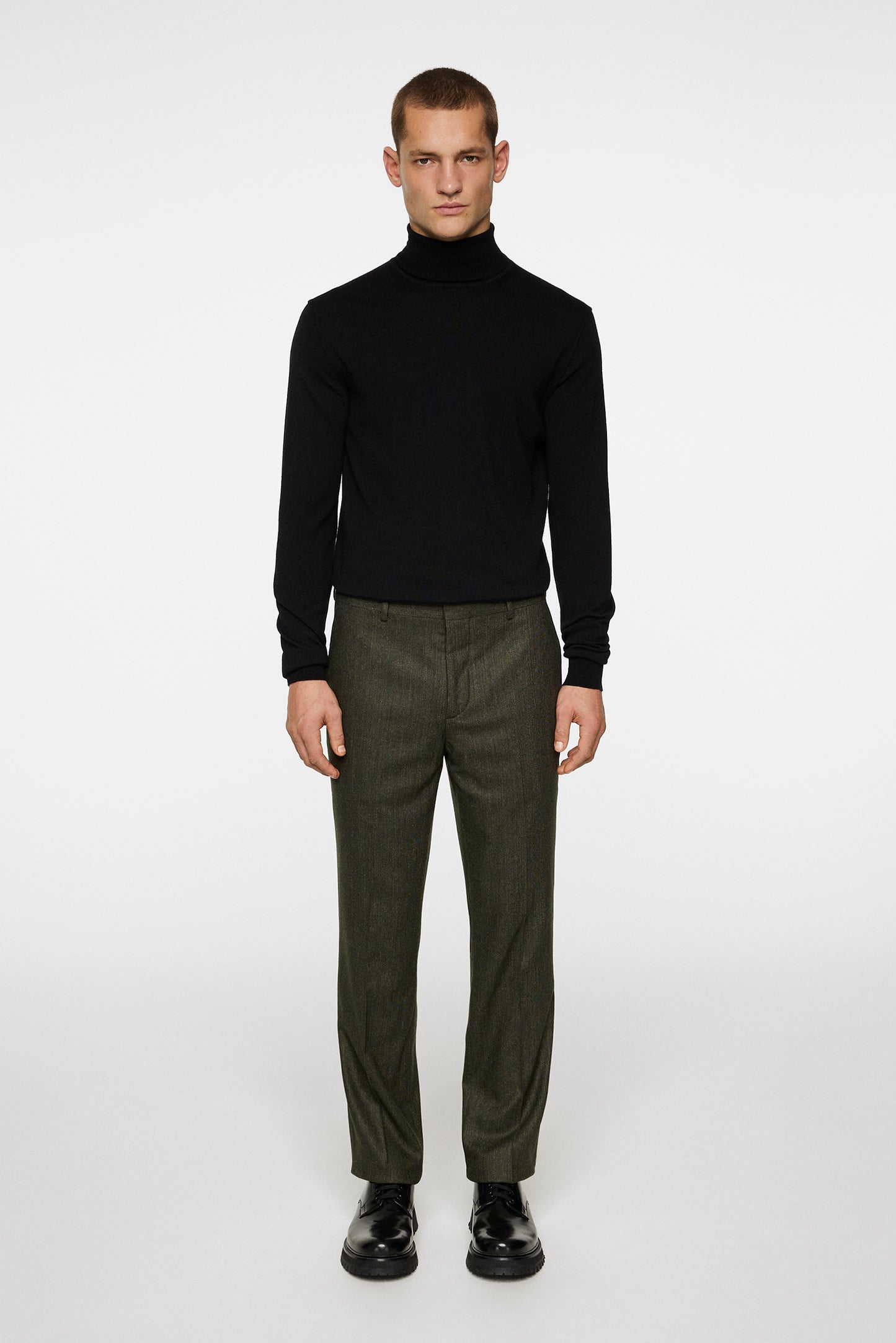 Lois Cash Stretch Flannel in Forest Green by J.Lindeberg