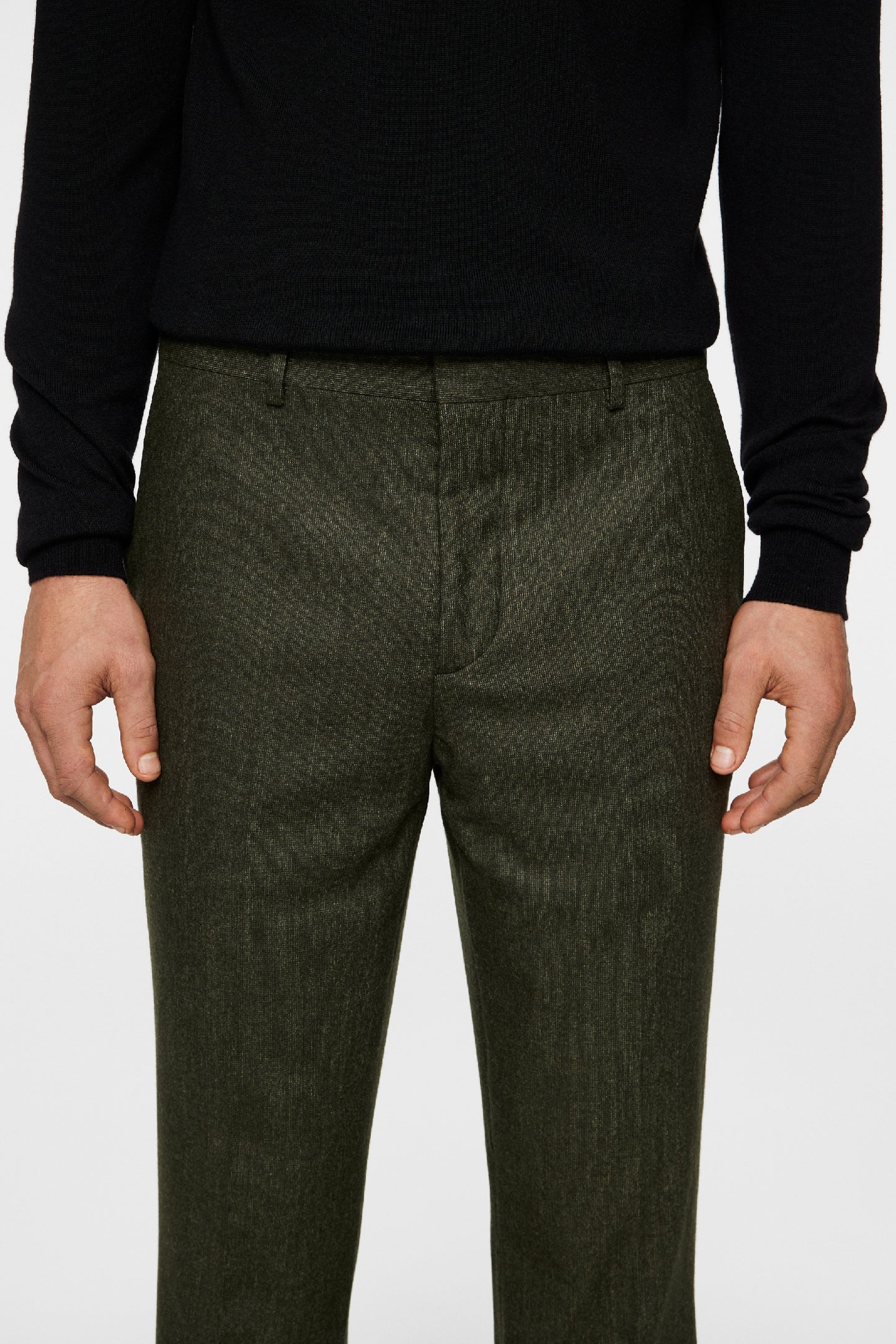Lois Cash Stretch Flannel in Forest Green by J.Lindeberg