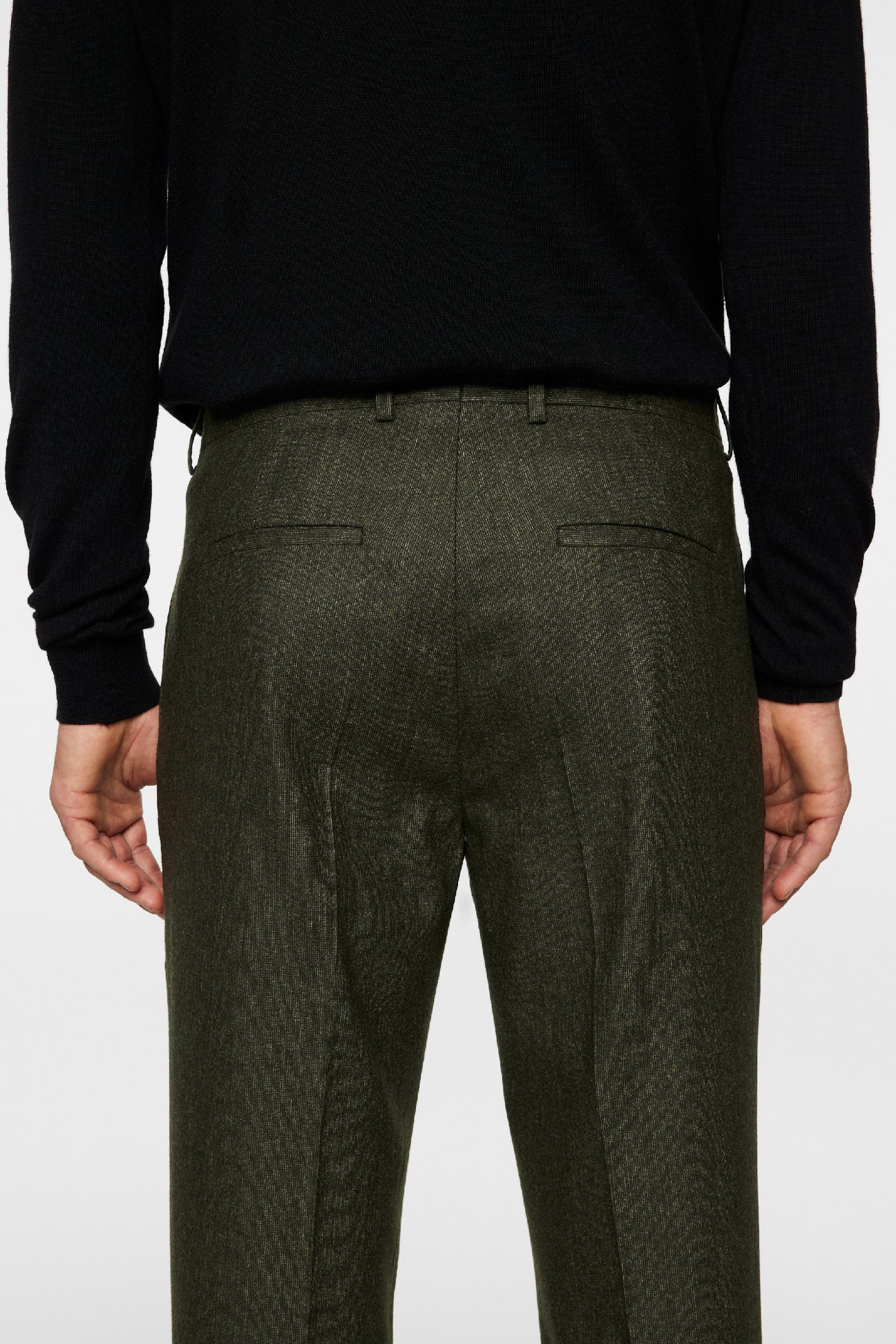 Lois Cash Stretch Flannel in Forest Green by J.Lindeberg