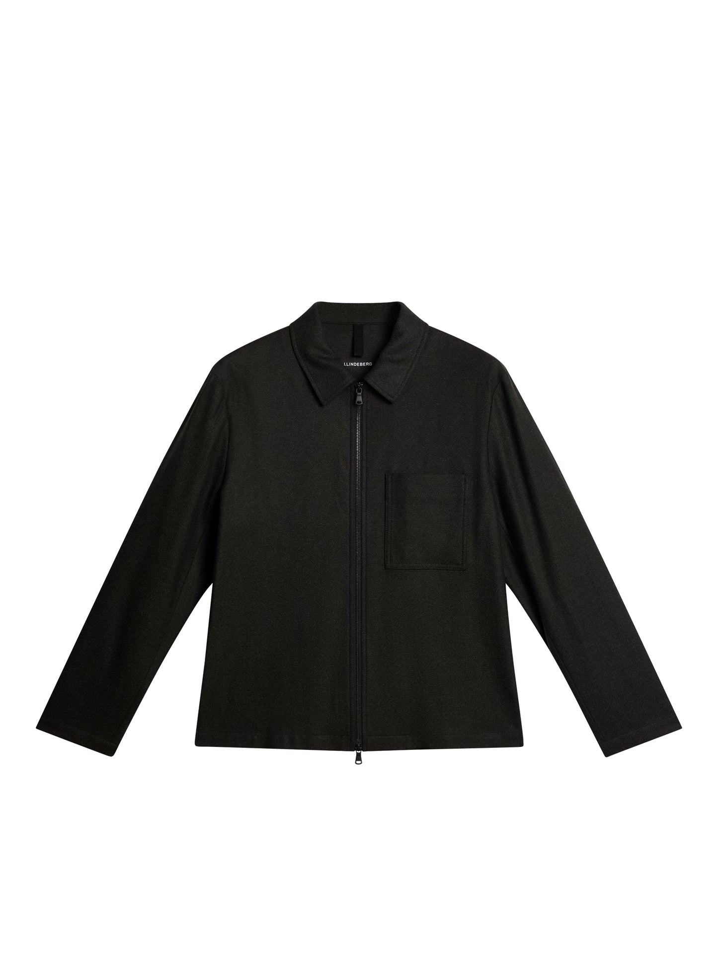 Julius Cash Flannel Overshirt in Forest Green by J.Lindeberg