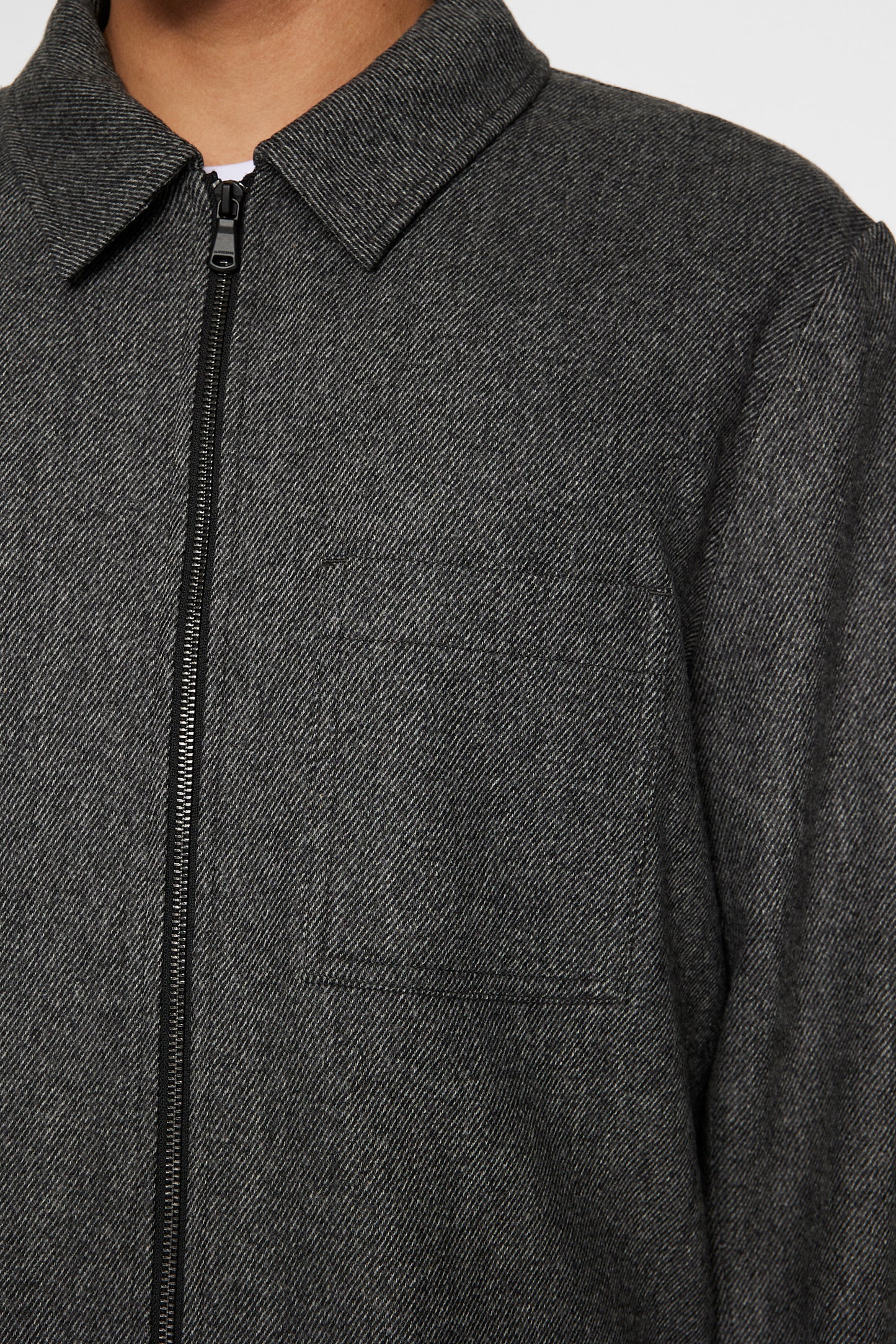 Julius Cash Flannel Overshirt in Night Owl by J.Lindeberg