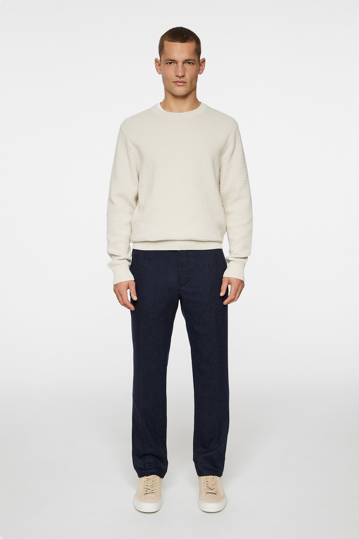 Soren Twill Cash Flannel Pants in JL Navy by J.Lindeberg