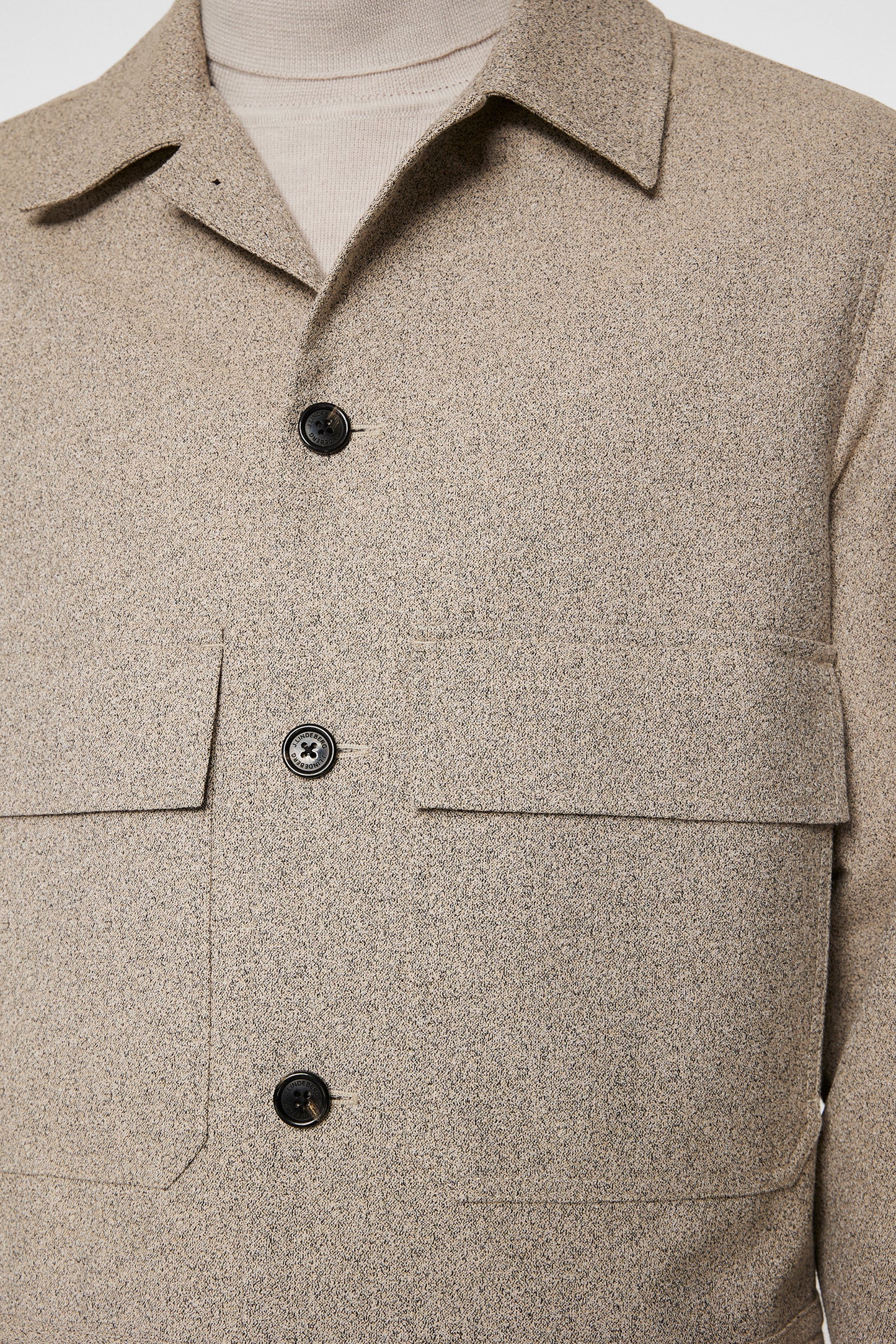 Housten 2 Tone Overshirt in Moonbeam by J.Lindeberg