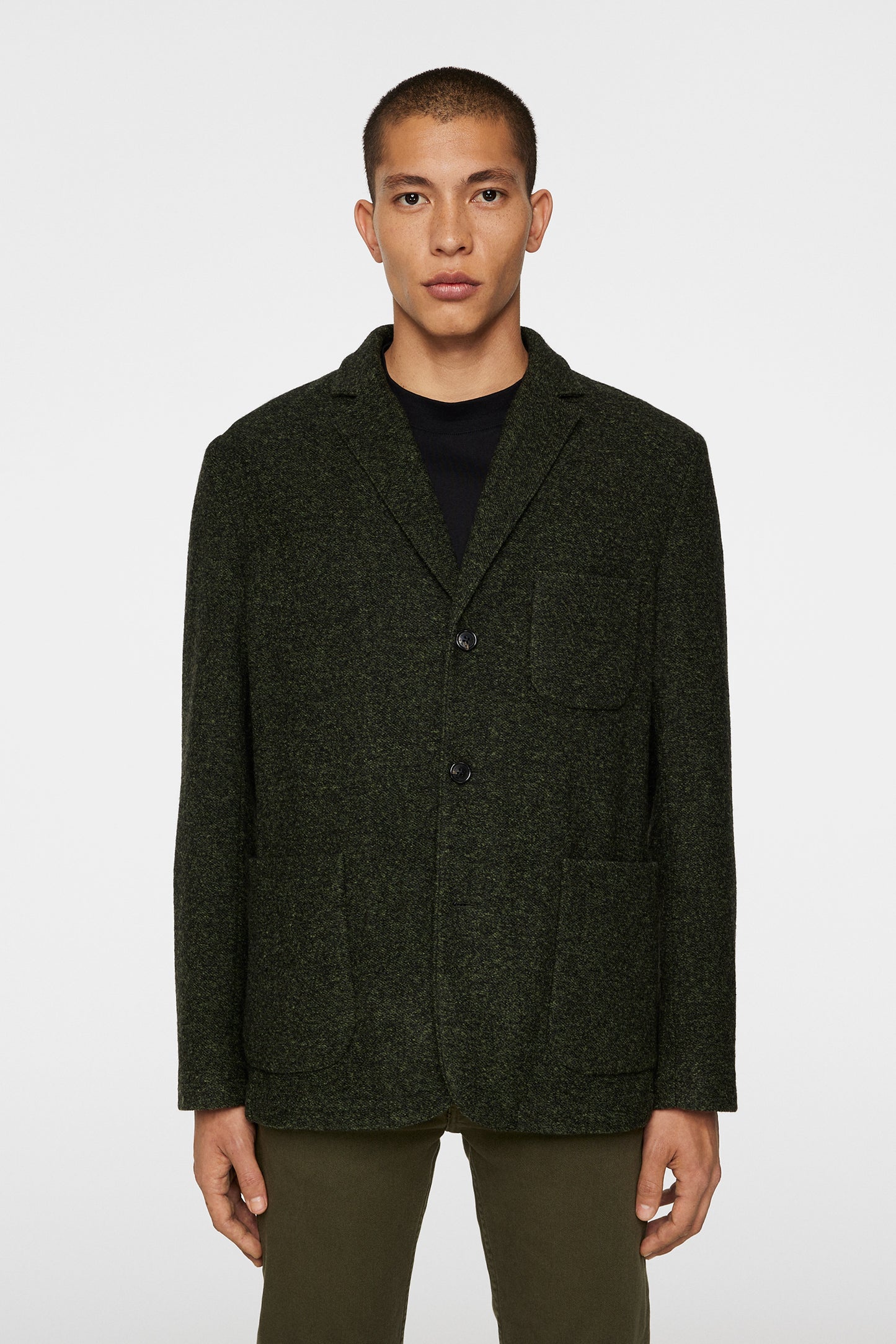 Carlton Cardigan Blazer in Forest Green by J.Lindeberg