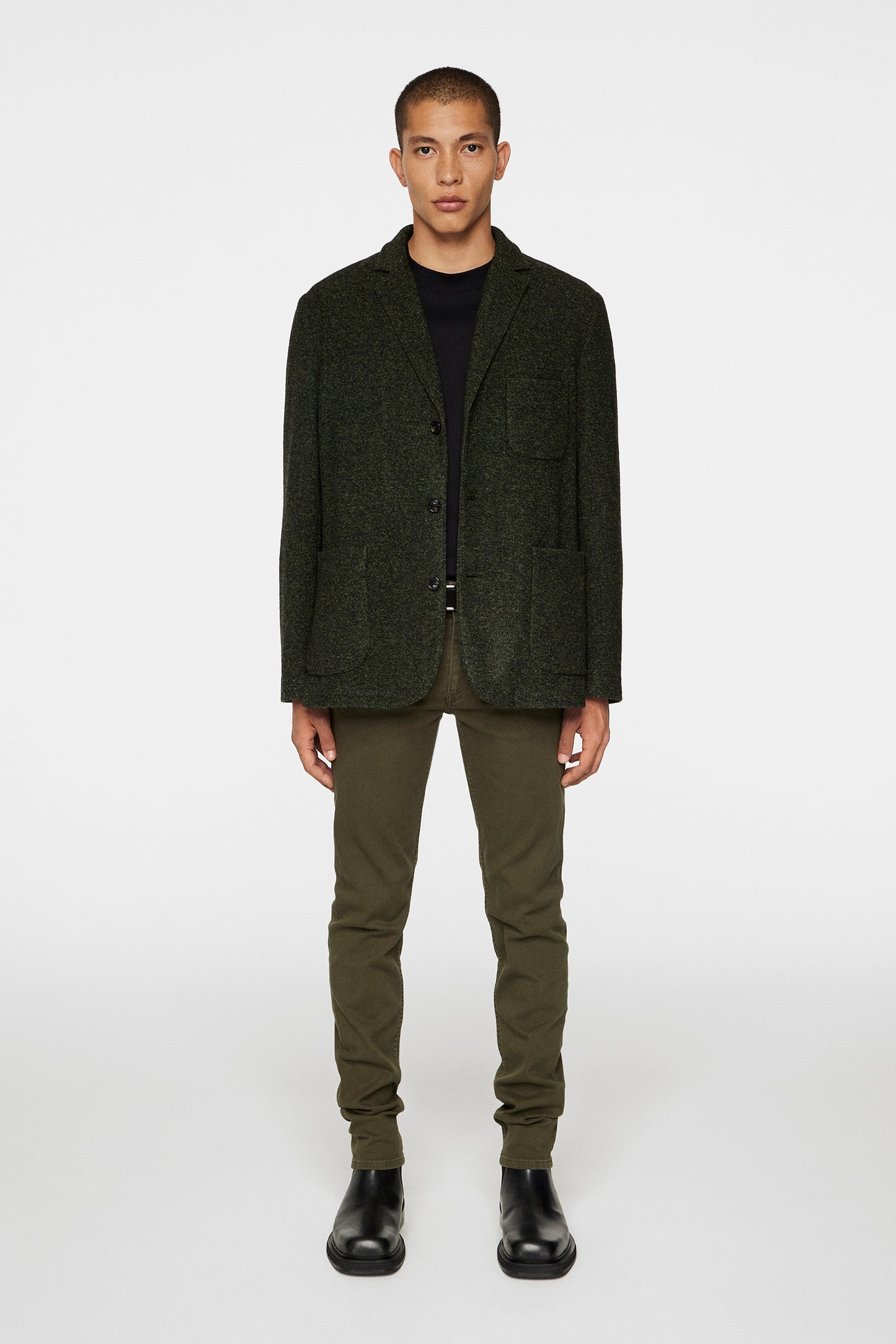 Carlton Cardigan Blazer in Forest Green by J.Lindeberg