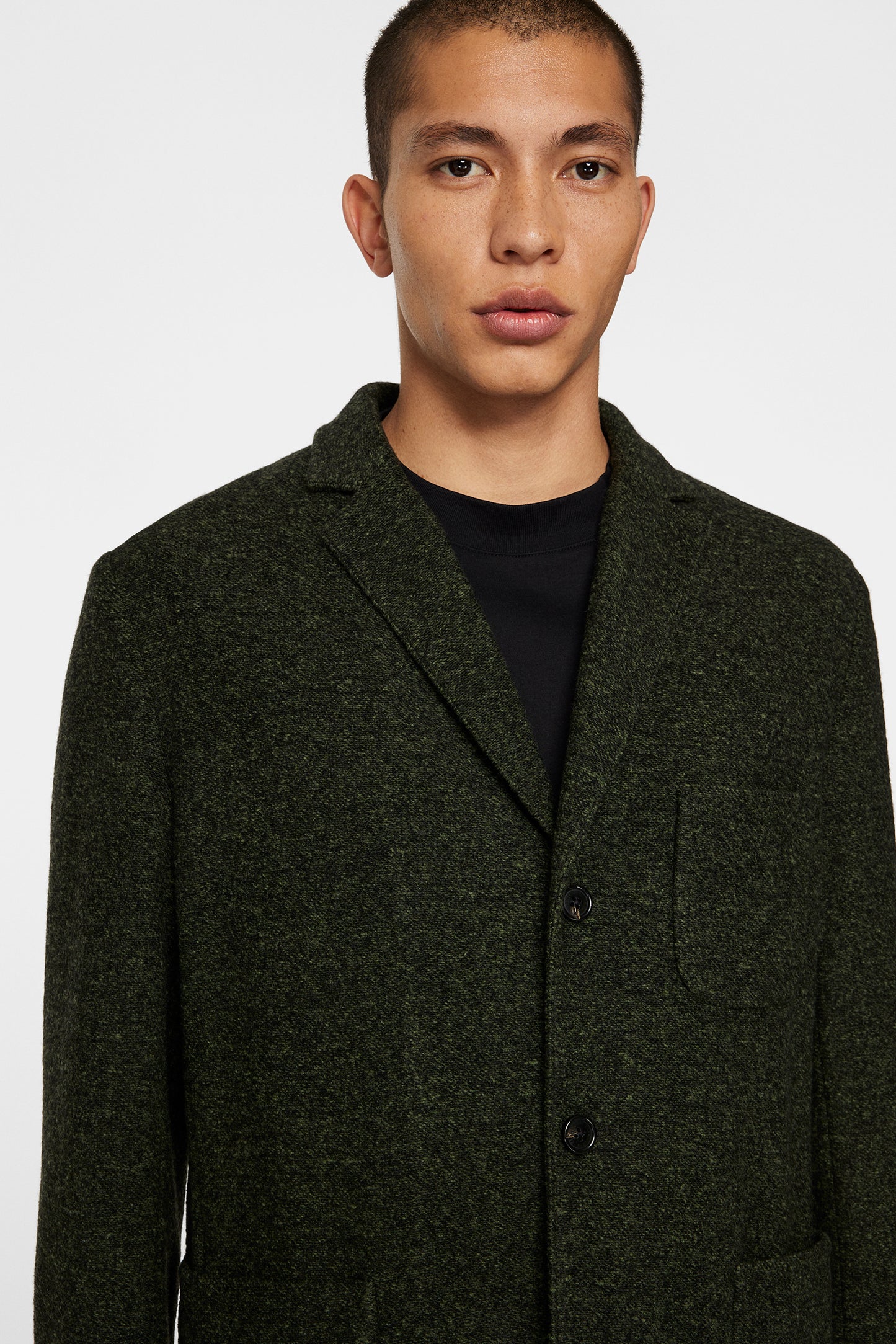 Carlton Cardigan Blazer in Forest Green by J.Lindeberg