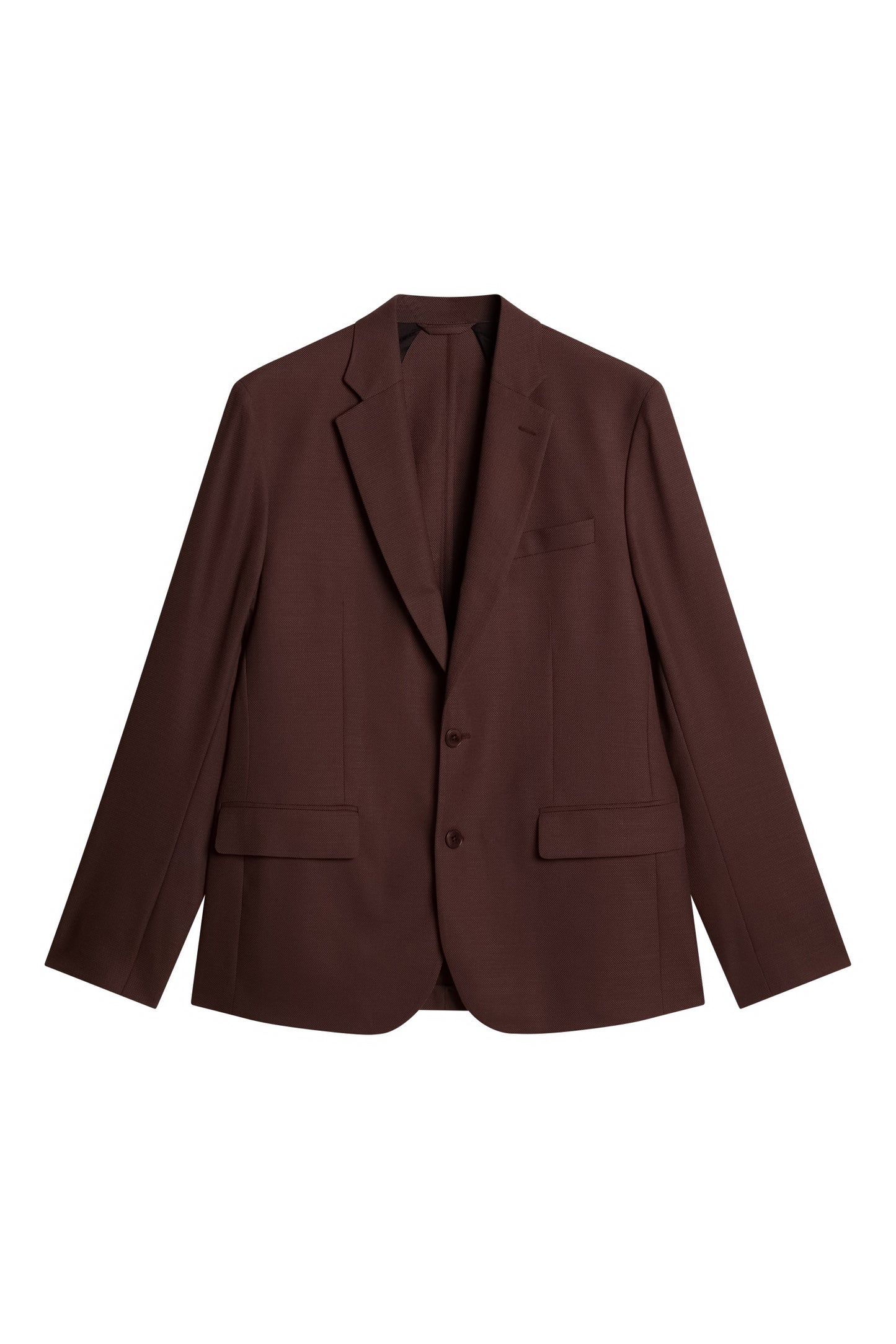 Elton U Active Hopsack Blazer in Bitter Chocolate by J.Lindeberg