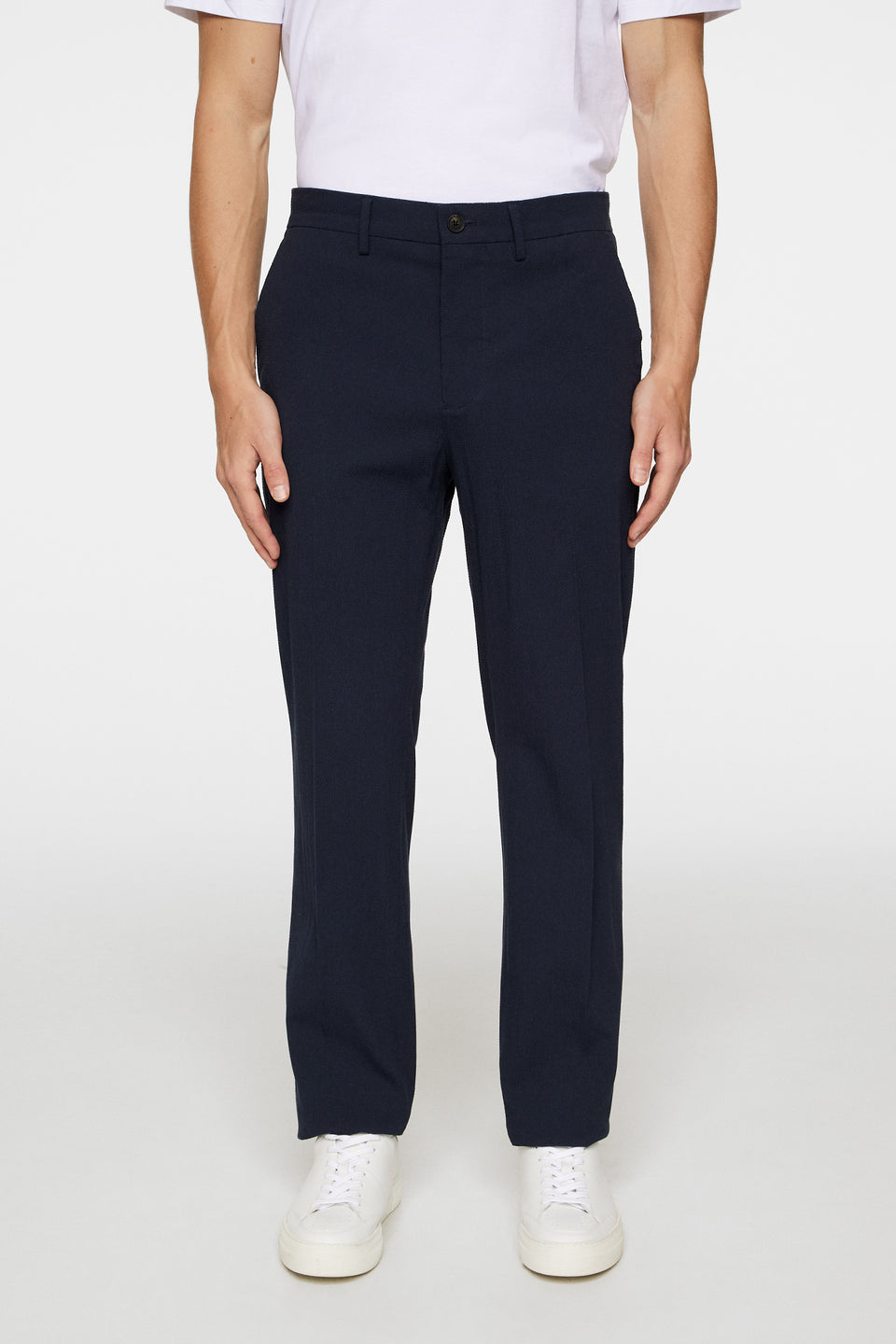 Dropper Seersucker Pants / JL Navy