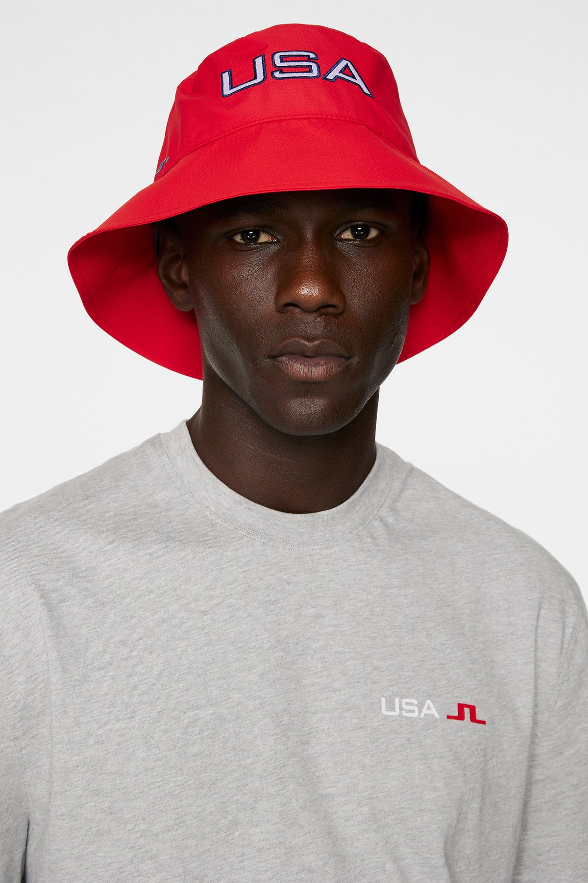 The Tour Bucket in Flame Scarlet by J.Lindeberg