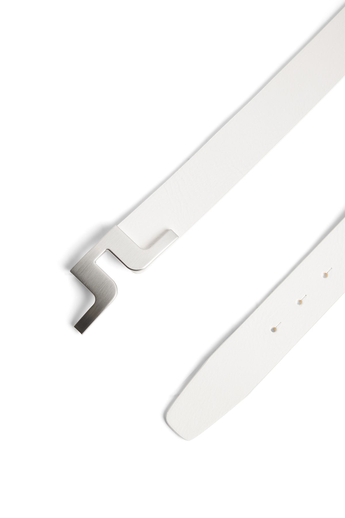 Bridger Belt in White by J.Lindeberg