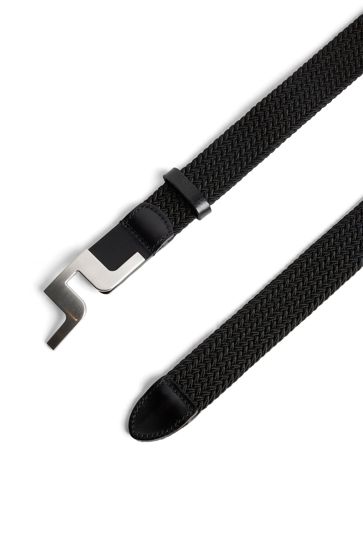 Berry Elastic Belt in Black by J.Lindeberg