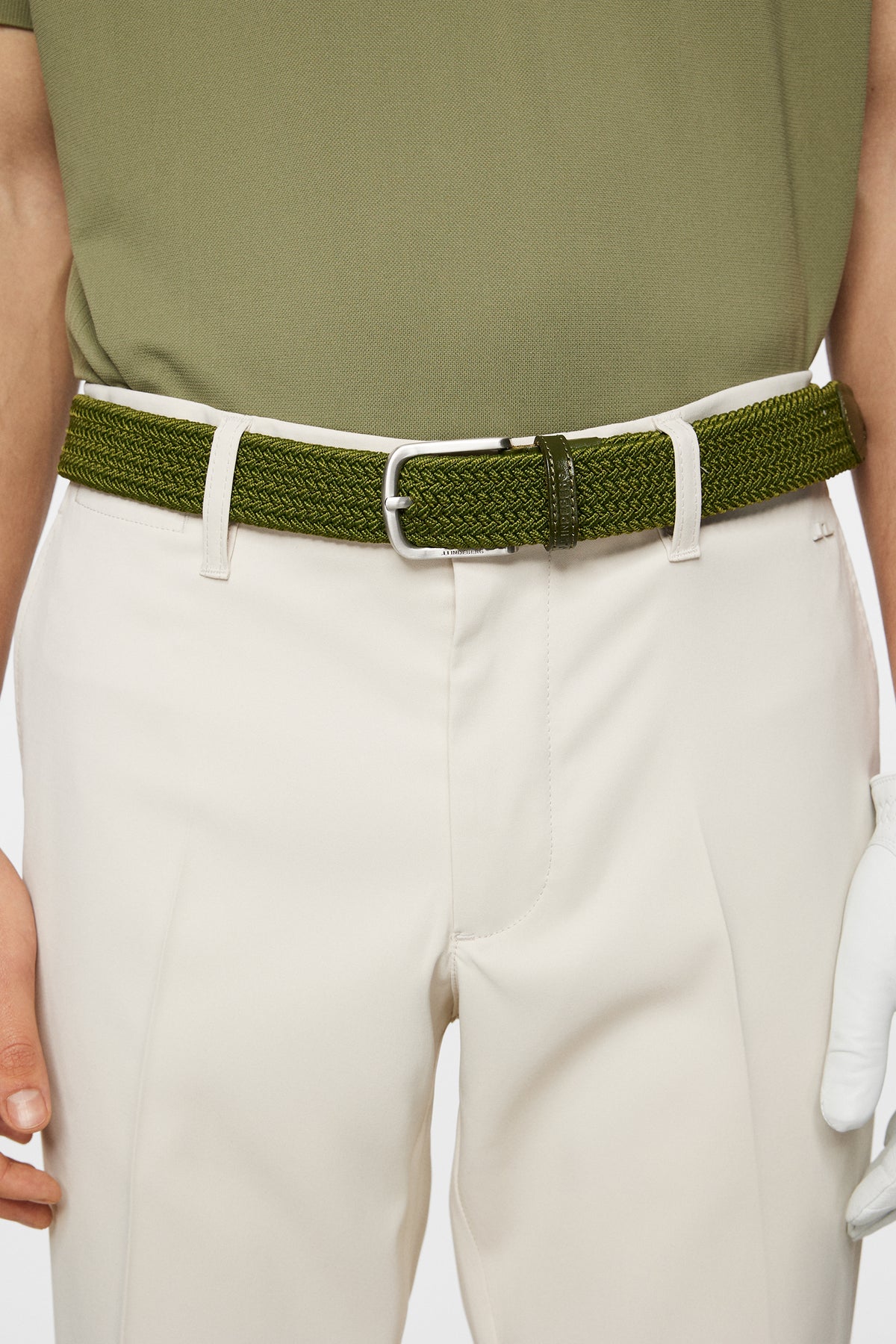 Bernhard Belt in Oil Green by J.Lindeberg