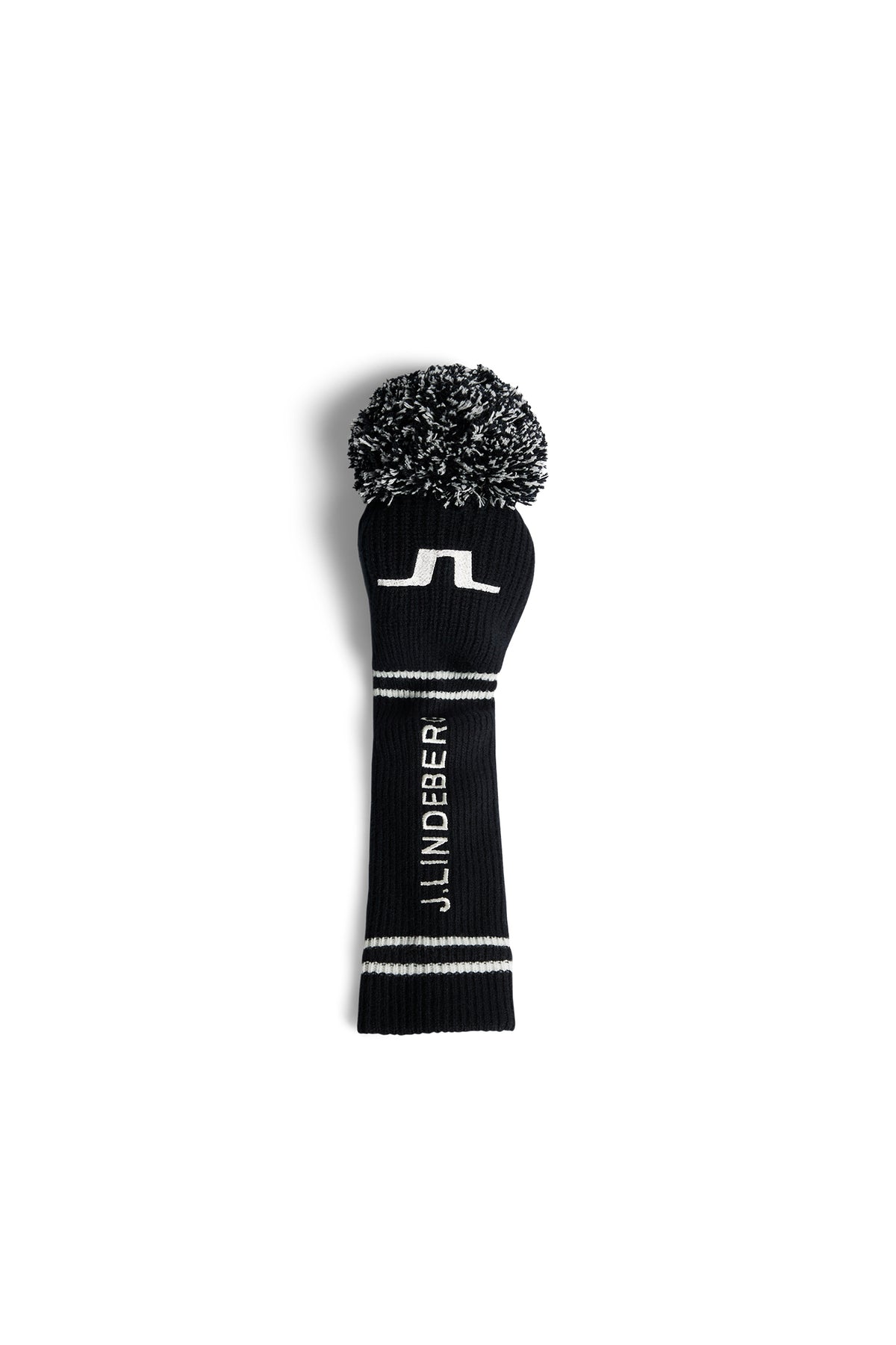 Knitted Driver Club Headcover in Black by J.Lindeberg