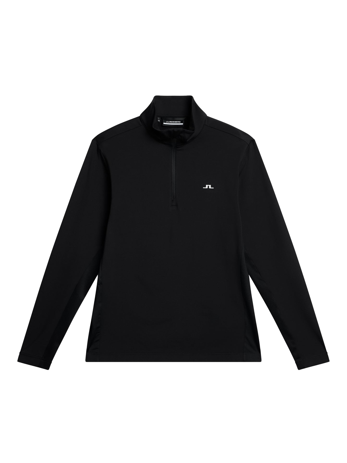 Luke Quarter Zip Mid Layer in Black by J.Lindeberg