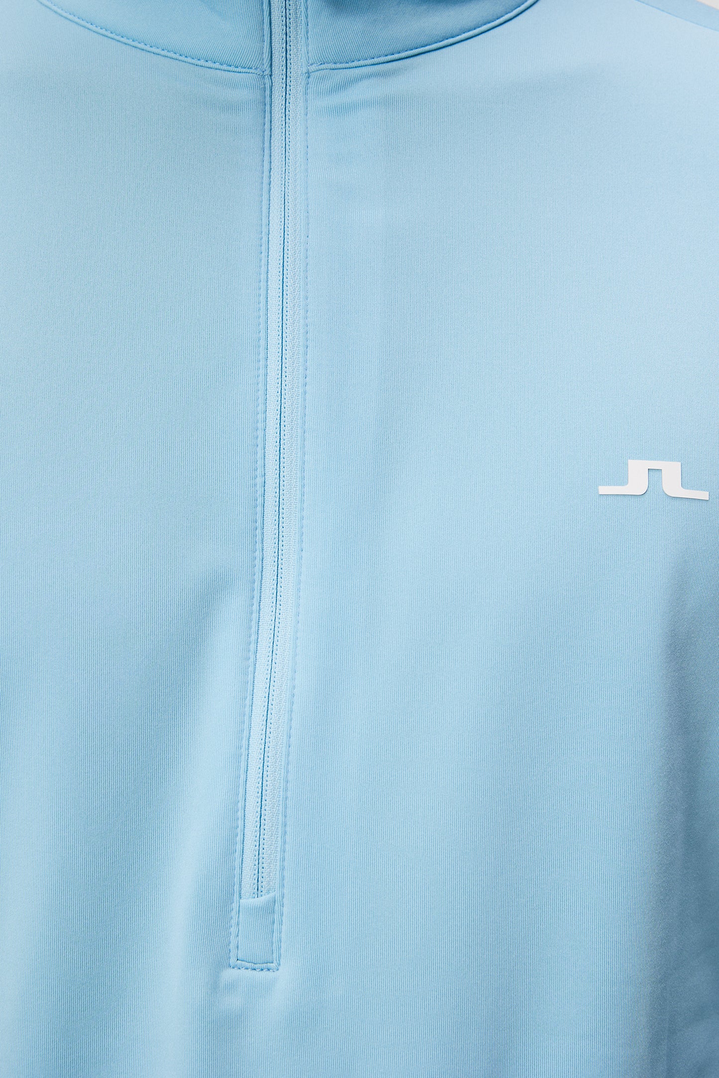 Luke Quarter Zip Mid Layer in Baltic Sea by J.Lindeberg