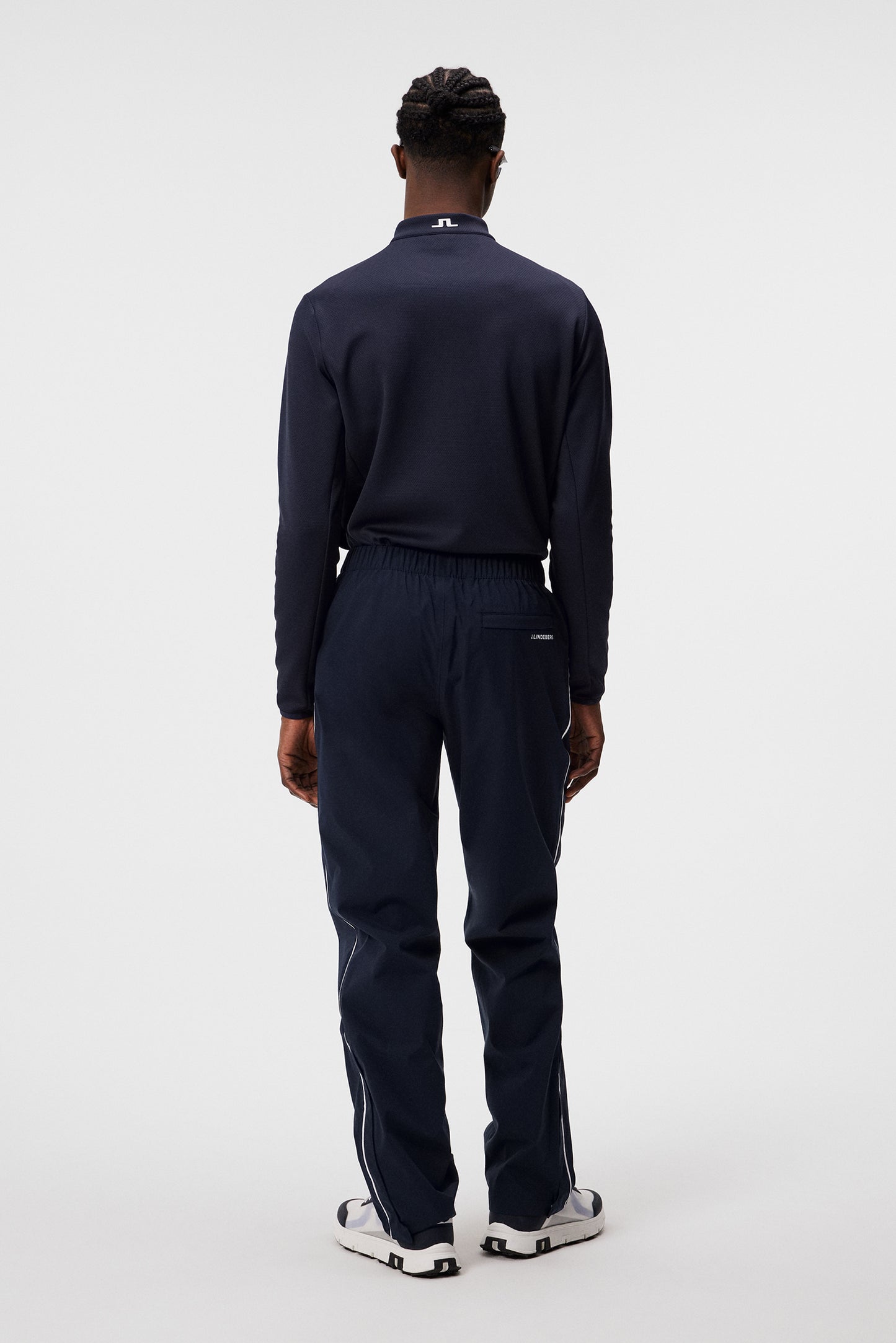 Tech Bridge Mid Layer in JL Navy by J.Lindeberg