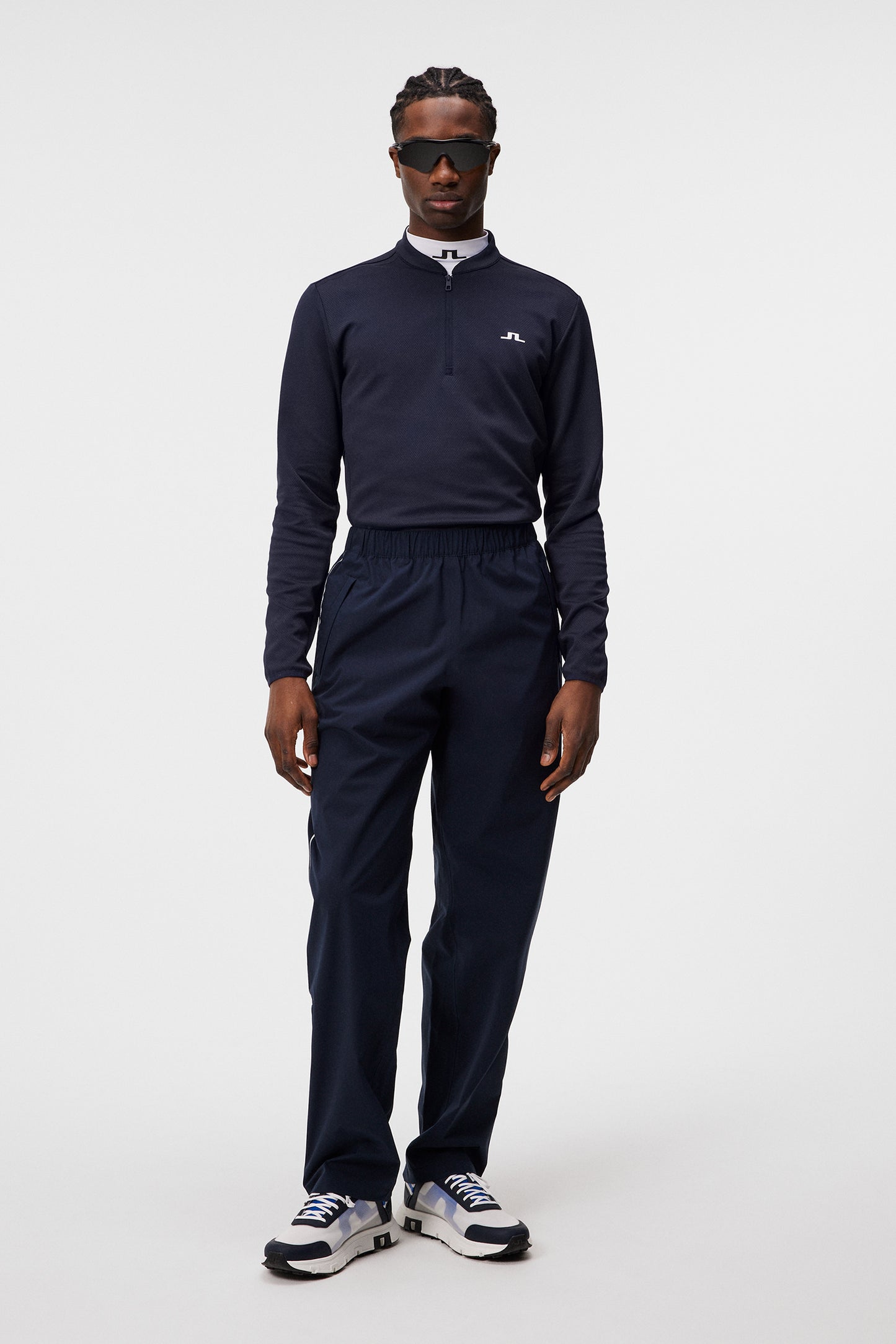 Tech Bridge Mid Layer in JL Navy by J.Lindeberg