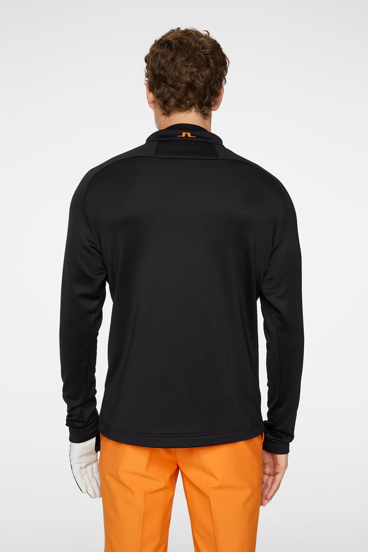 Adam Quarter Zip Mid Layer in Black by J.Lindeberg