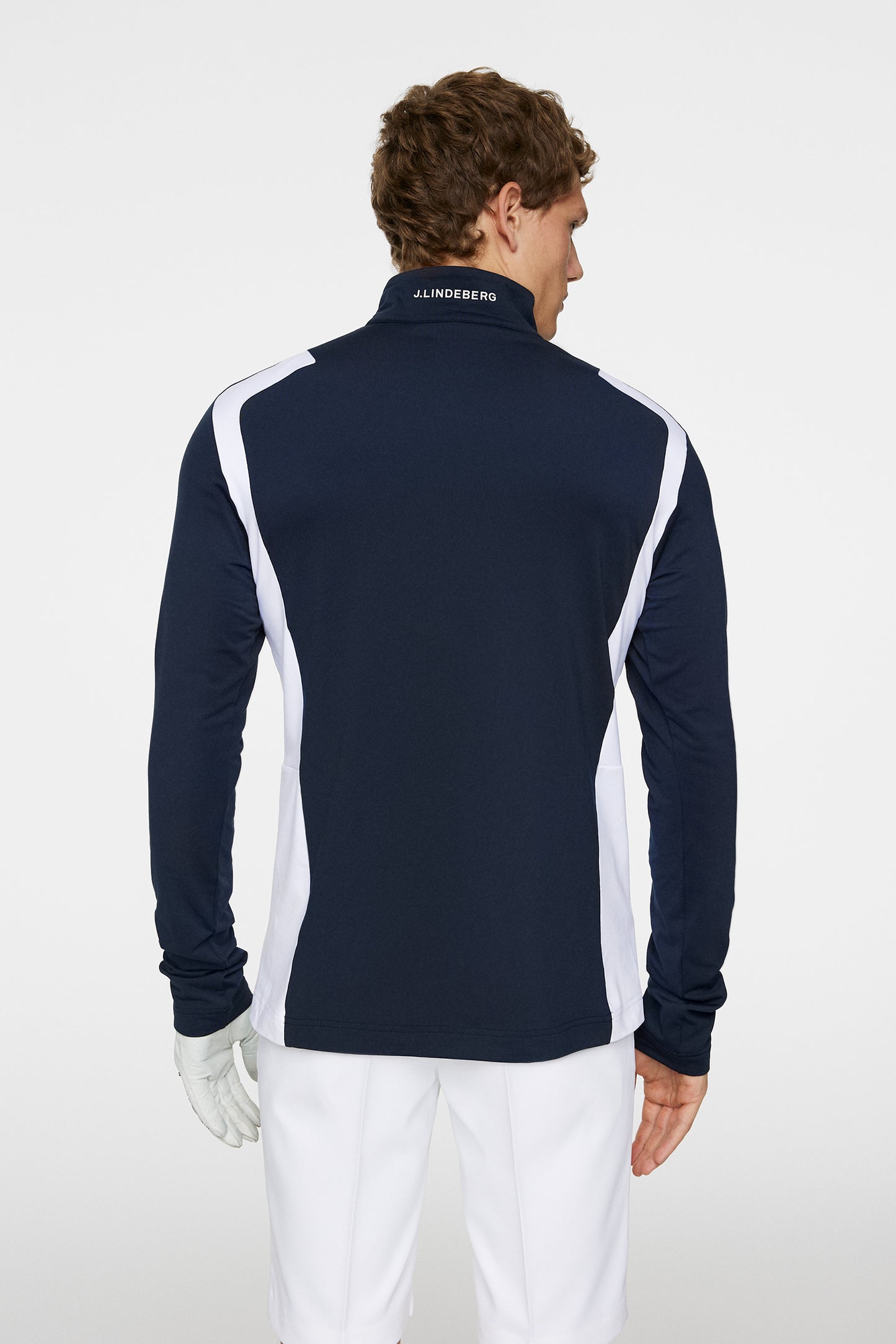 Lukas Quarter Zip Mid Layer in JL Navy by J.Lindeberg