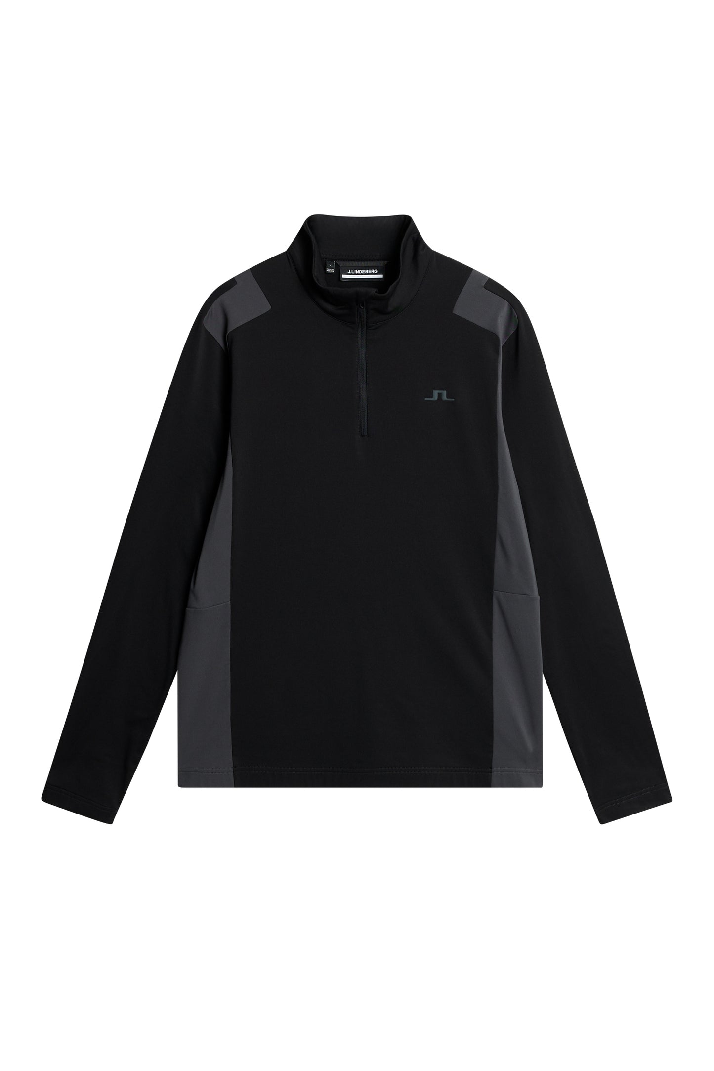 Lukas Quarter Zip Mid Layer in Black by J.Lindeberg