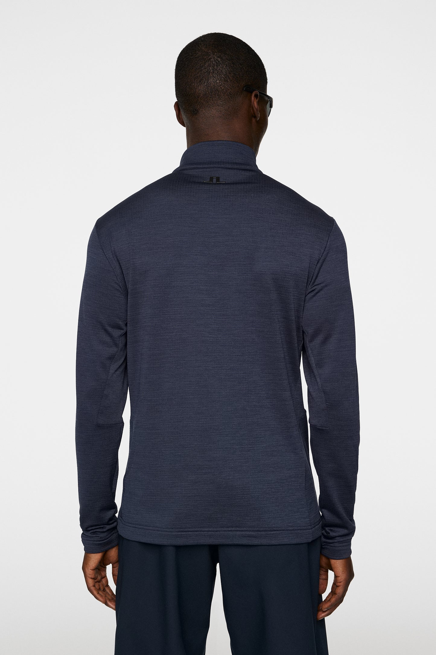 Destry Zip Mid Layer in Navy Melange by J.Lindeberg