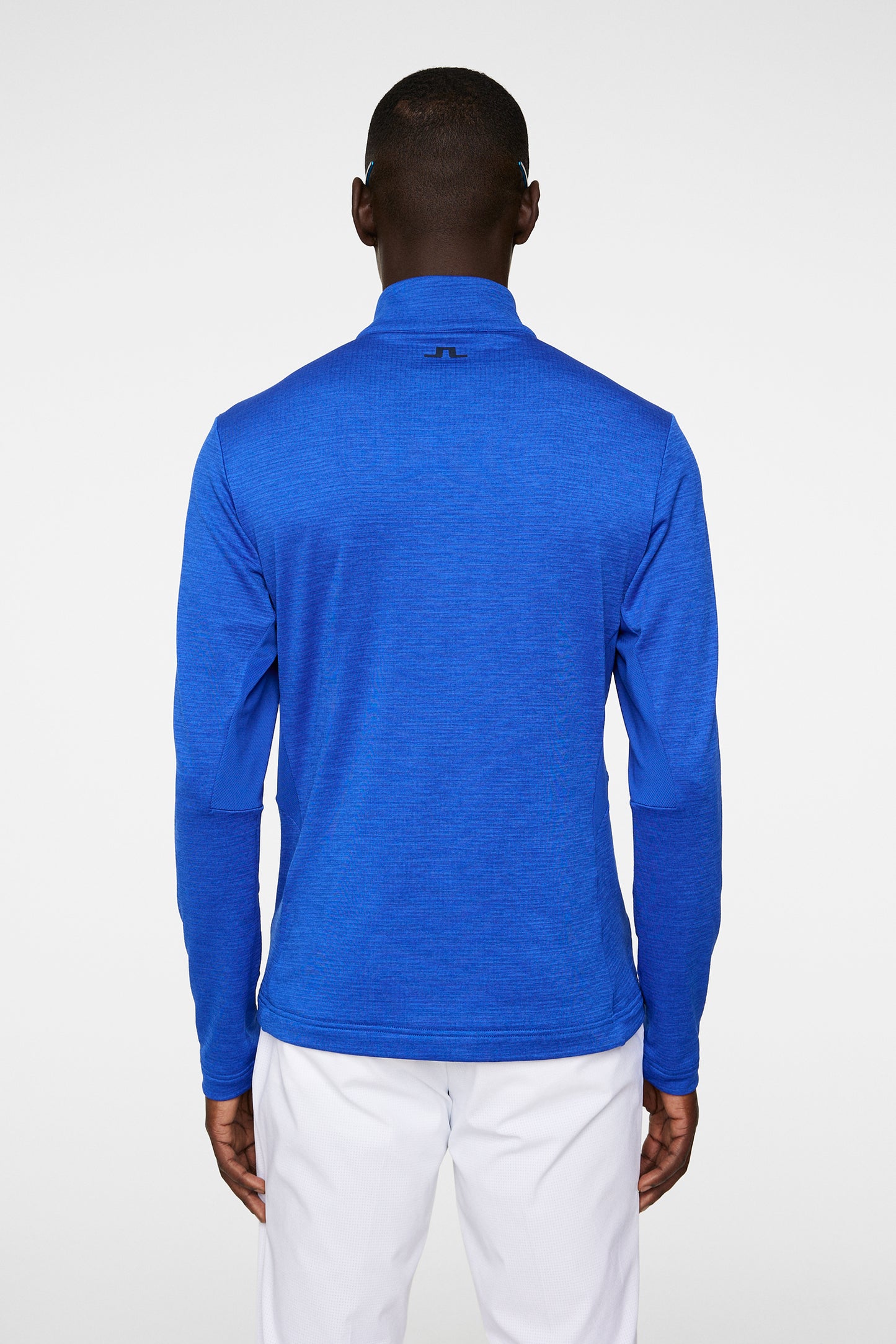 Destry Zip Mid Layer in Club Blue Melange by J.Lindeberg