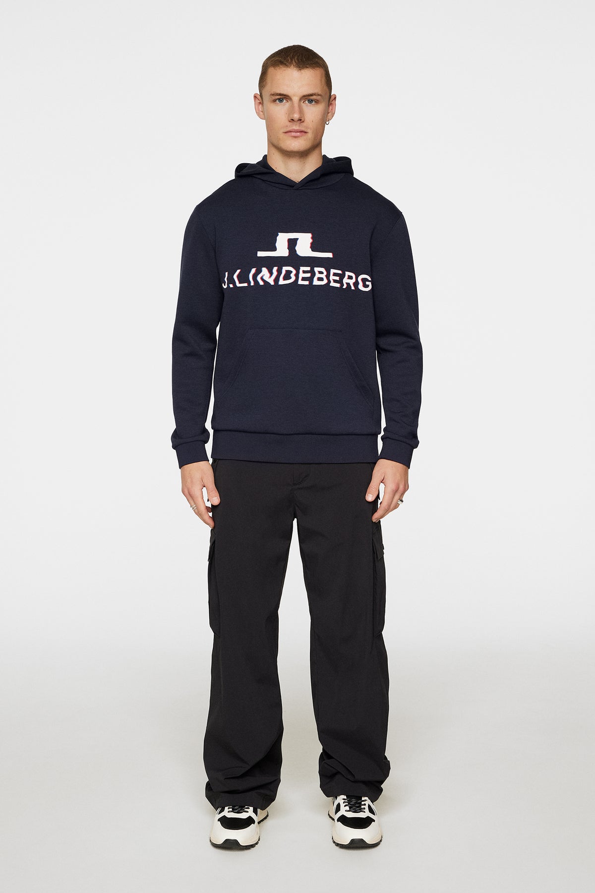 Karson Hoodie in JL Navy by J.Lindeberg
