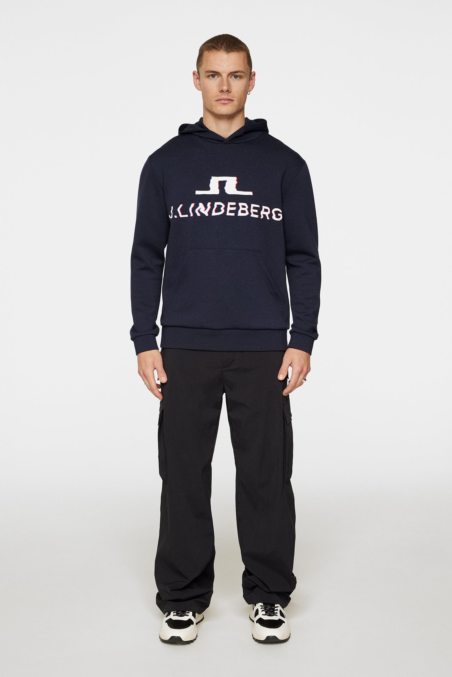 Karson Hoodie in JL Navy by J.Lindeberg