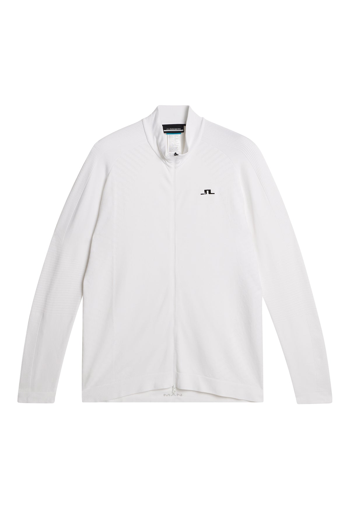 Noel Seamles Mid Layer in White by J.Lindeberg